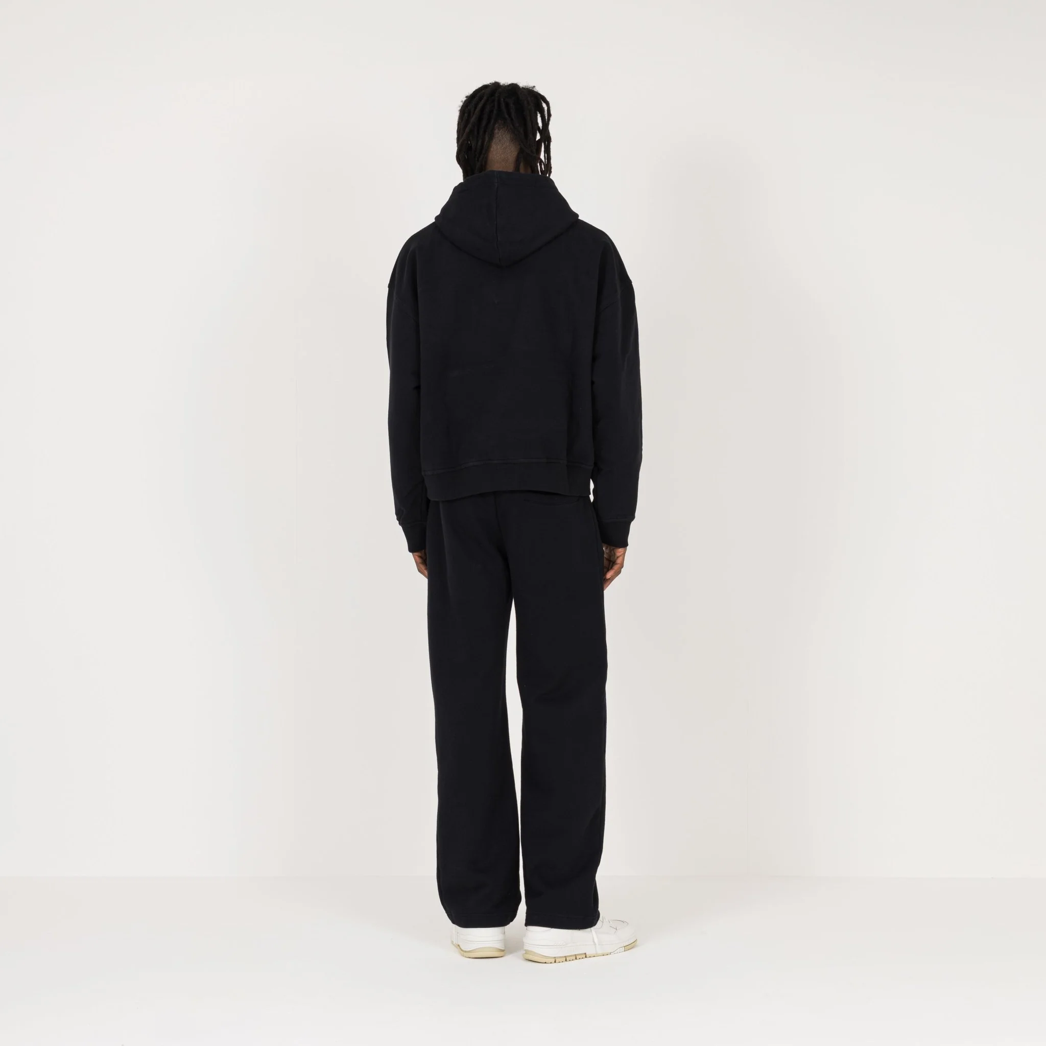 Cropped Hoodie - Black - Image 7
