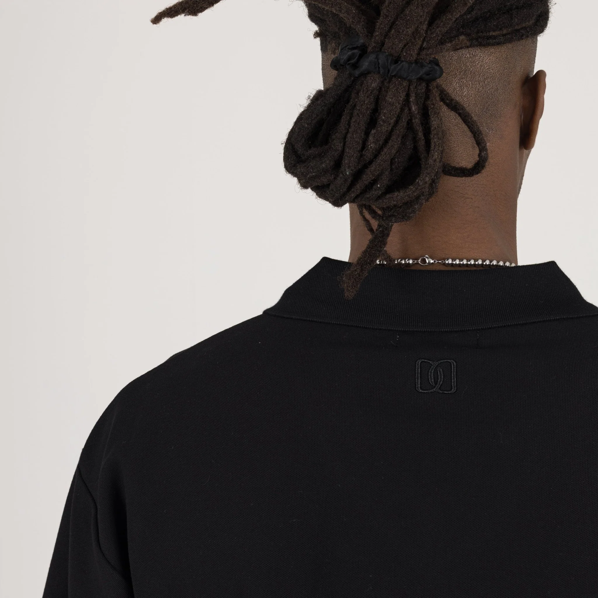 Cropped Polo - Black - Image 9
