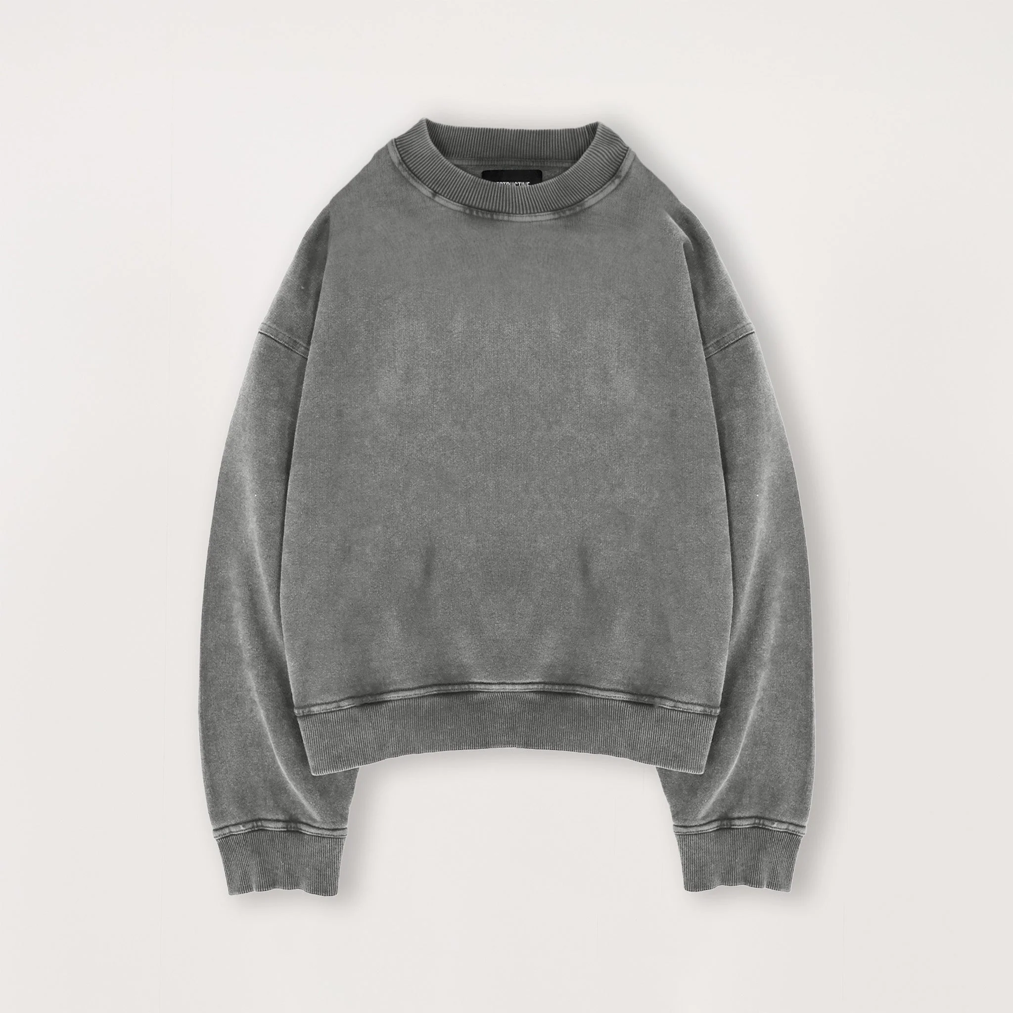 Cropped Sweatshirt - Vintage Grey