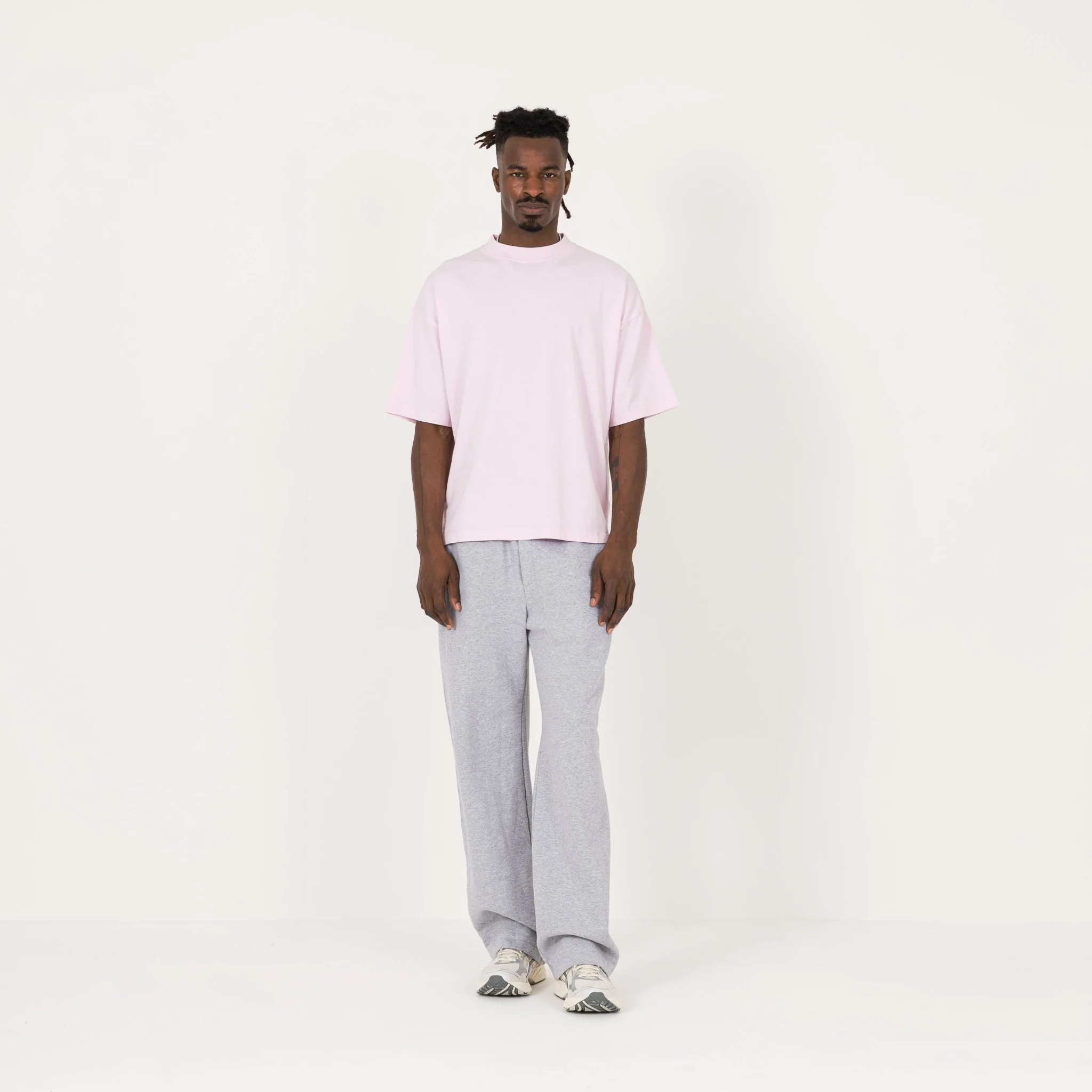 Cropped T-Shirt - Light Pink - Image 4