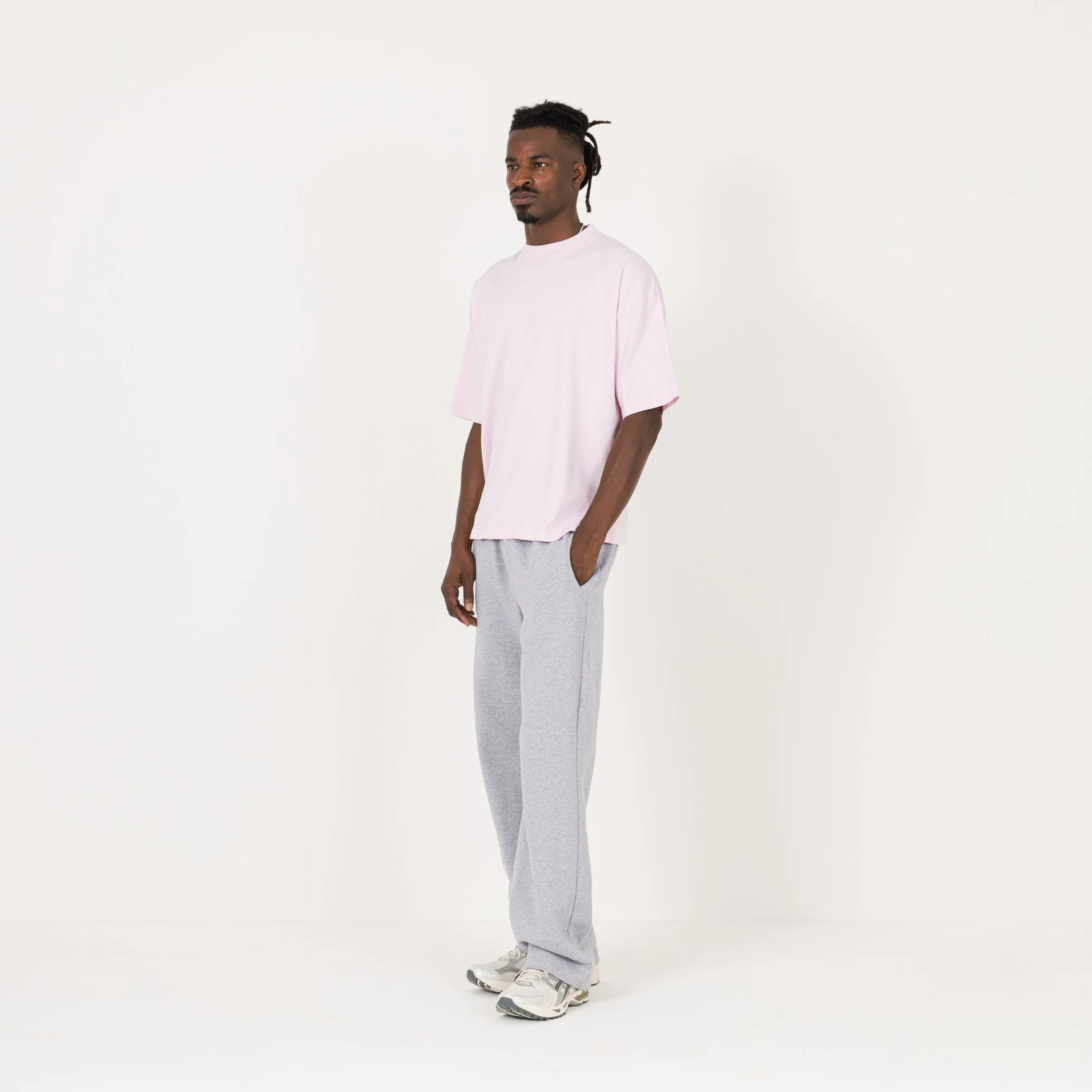 Cropped T-Shirt - Light Pink - Image 5