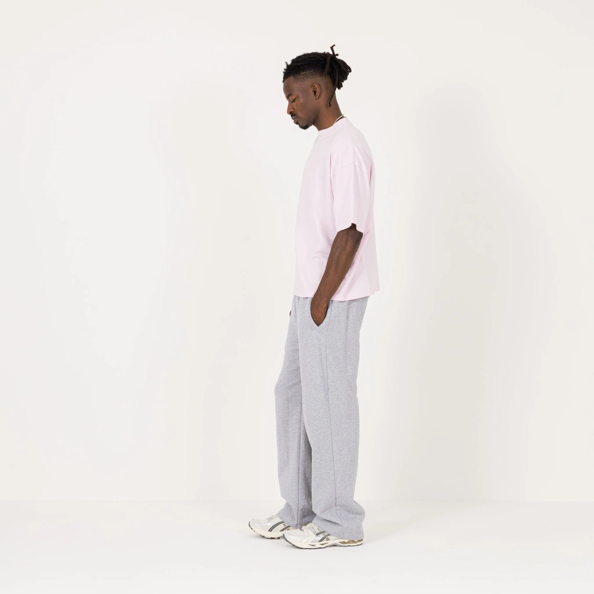 Cropped T-Shirt - Light Pink - Image 6