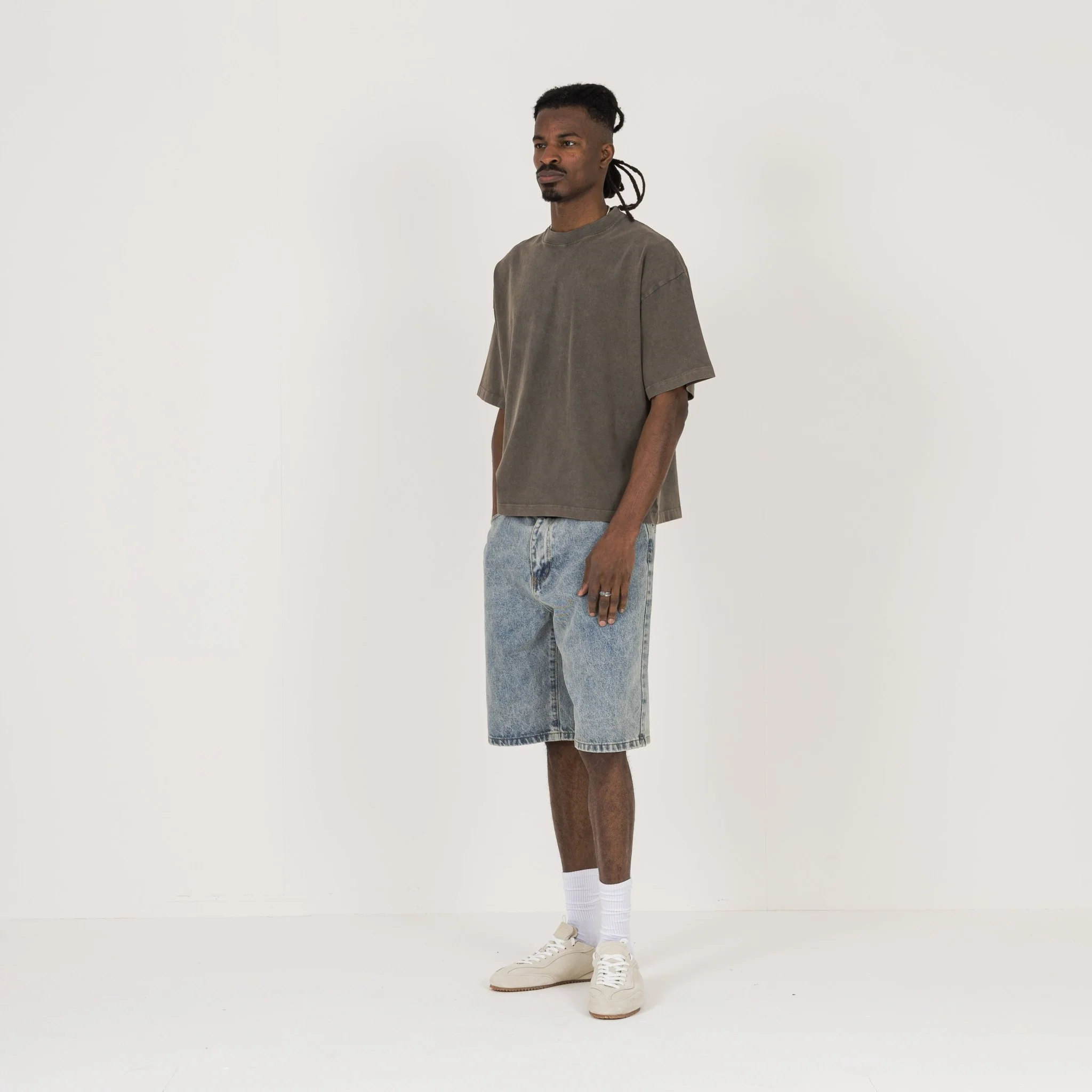 Cropped T-Shirt - Vintage Mocha - Image 5