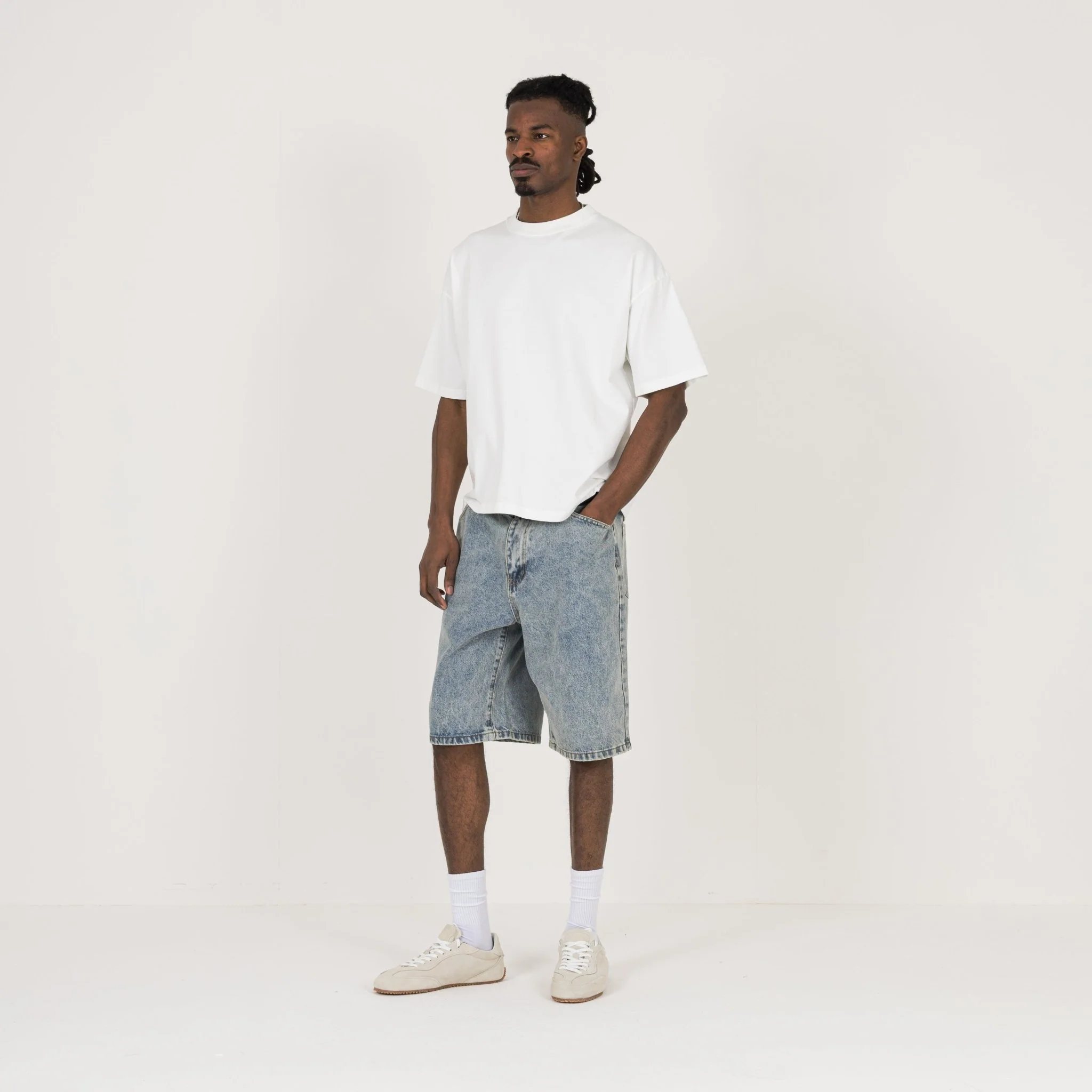 Cropped T-Shirt - White - Image 5