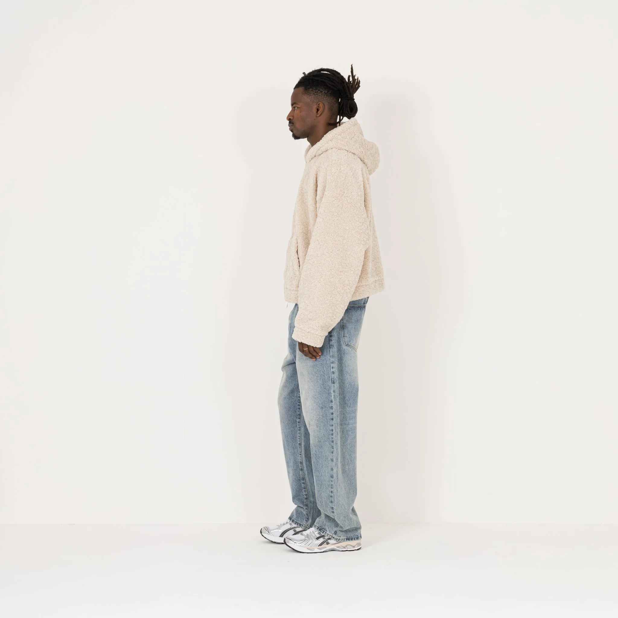Fleece Zip Jacket - Natural - Image 6