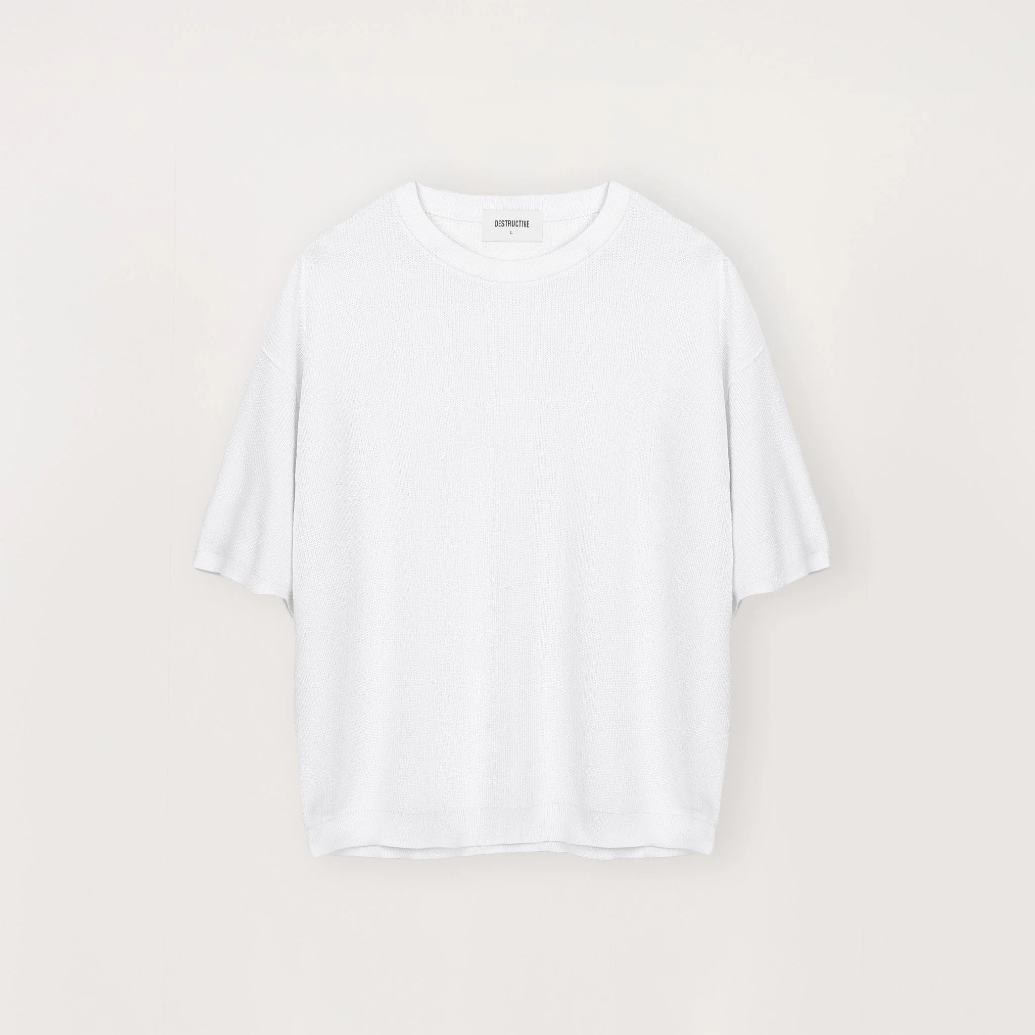 Knit T-Shirt - White