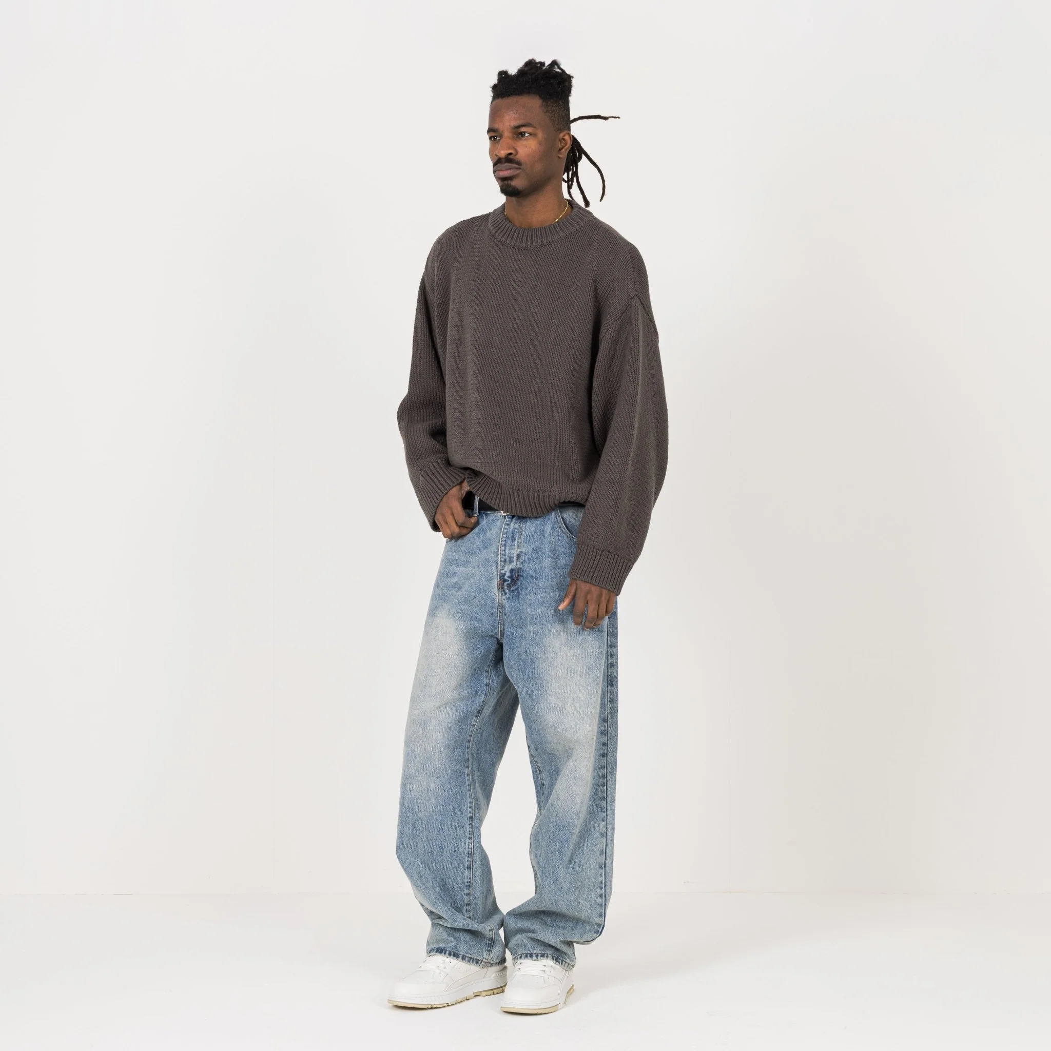 Knitted Sweatshirt - Sable - Image 5