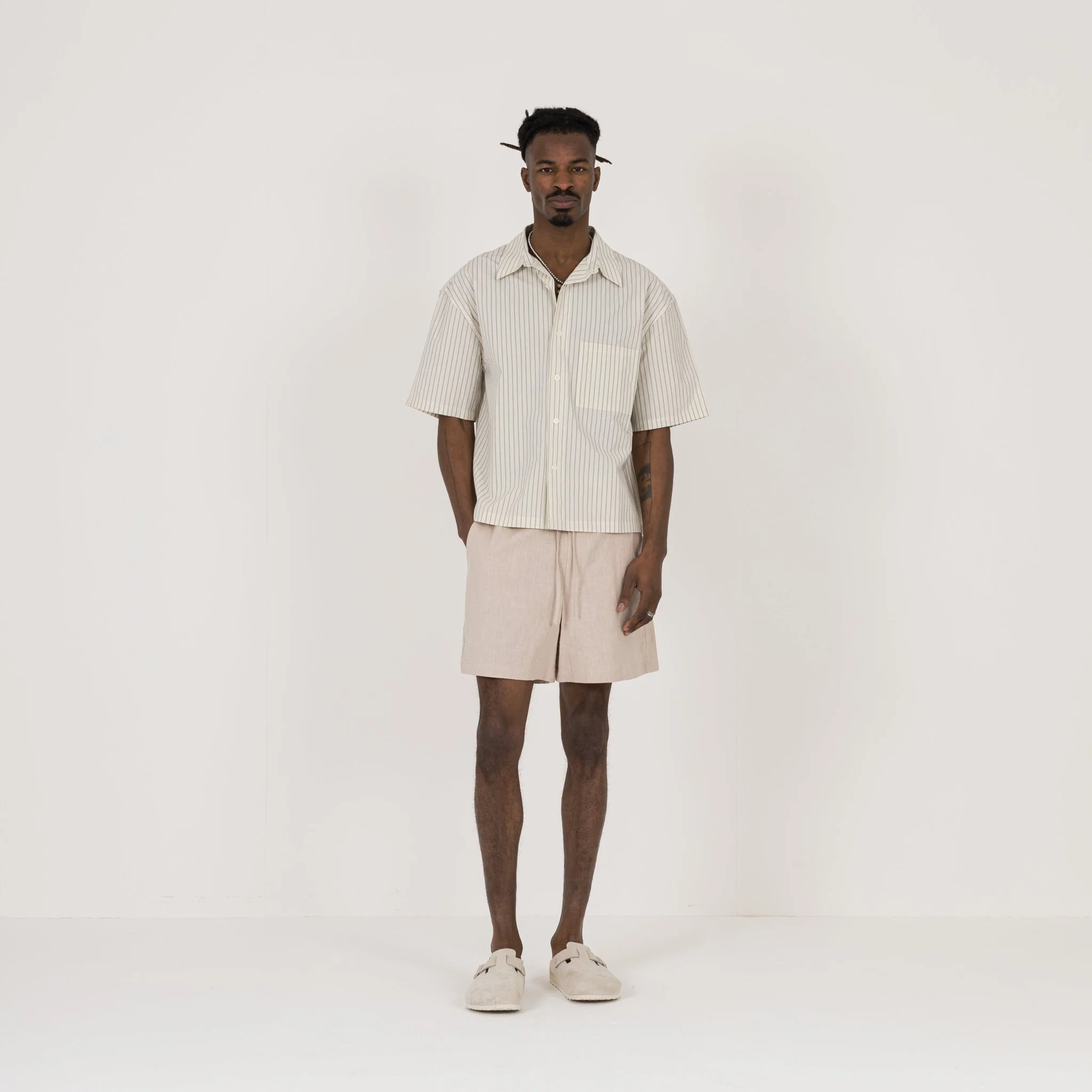 Linen Short - Ecru - Image 4