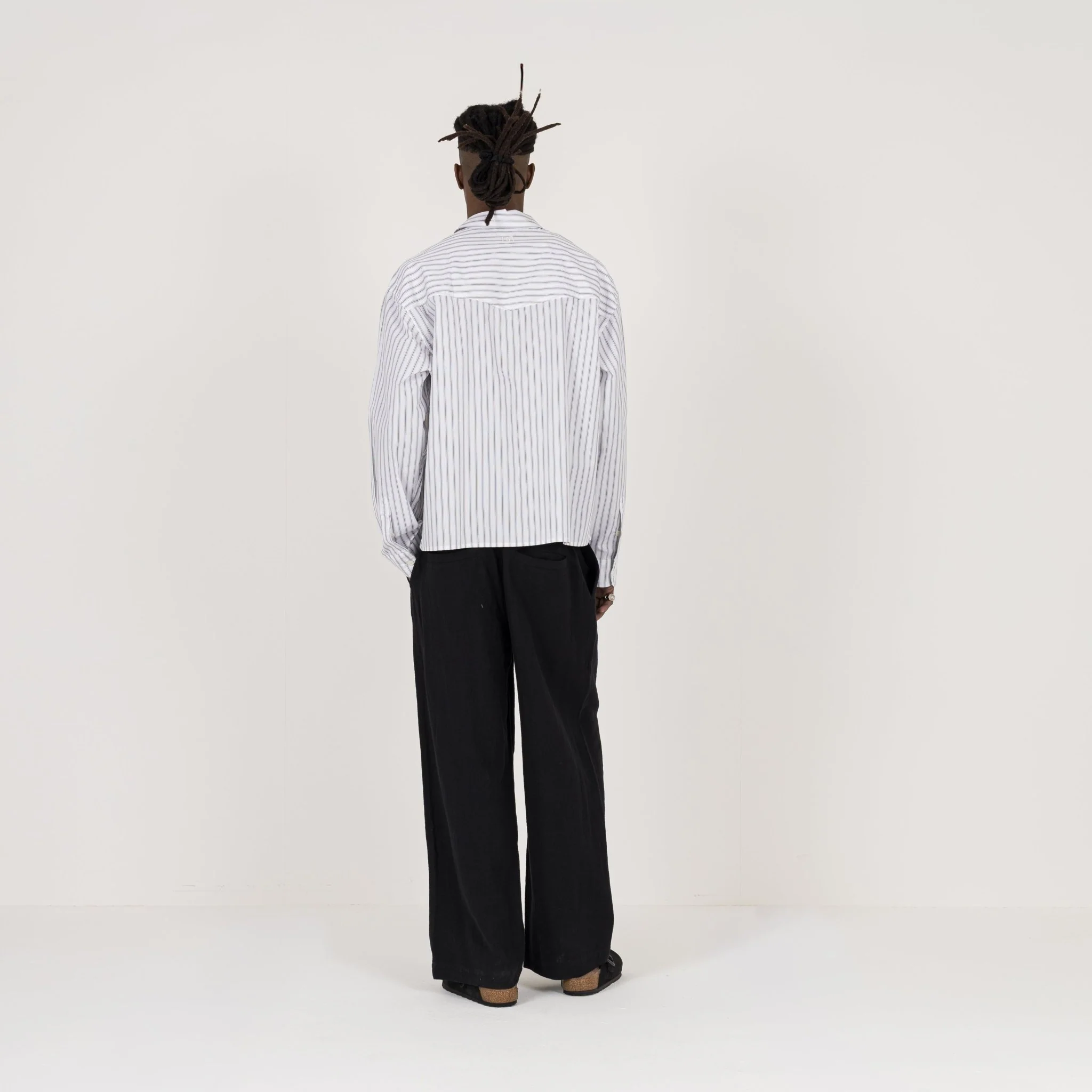 Linen Trouser - Black - Image 7