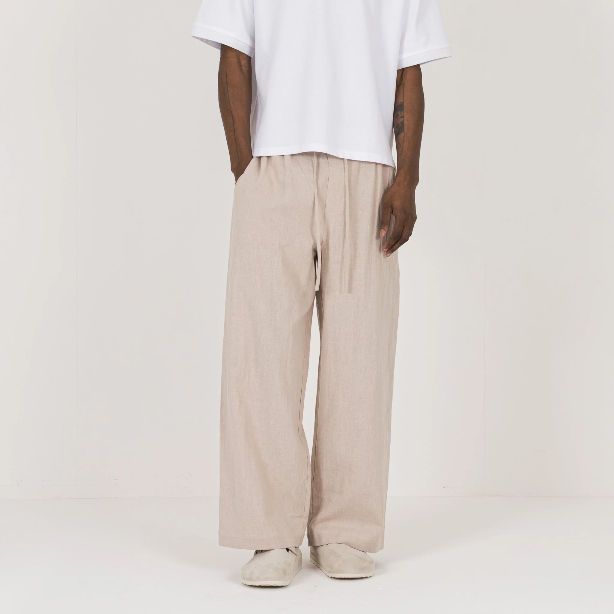 Linen Trouser - Ecru - Image 2