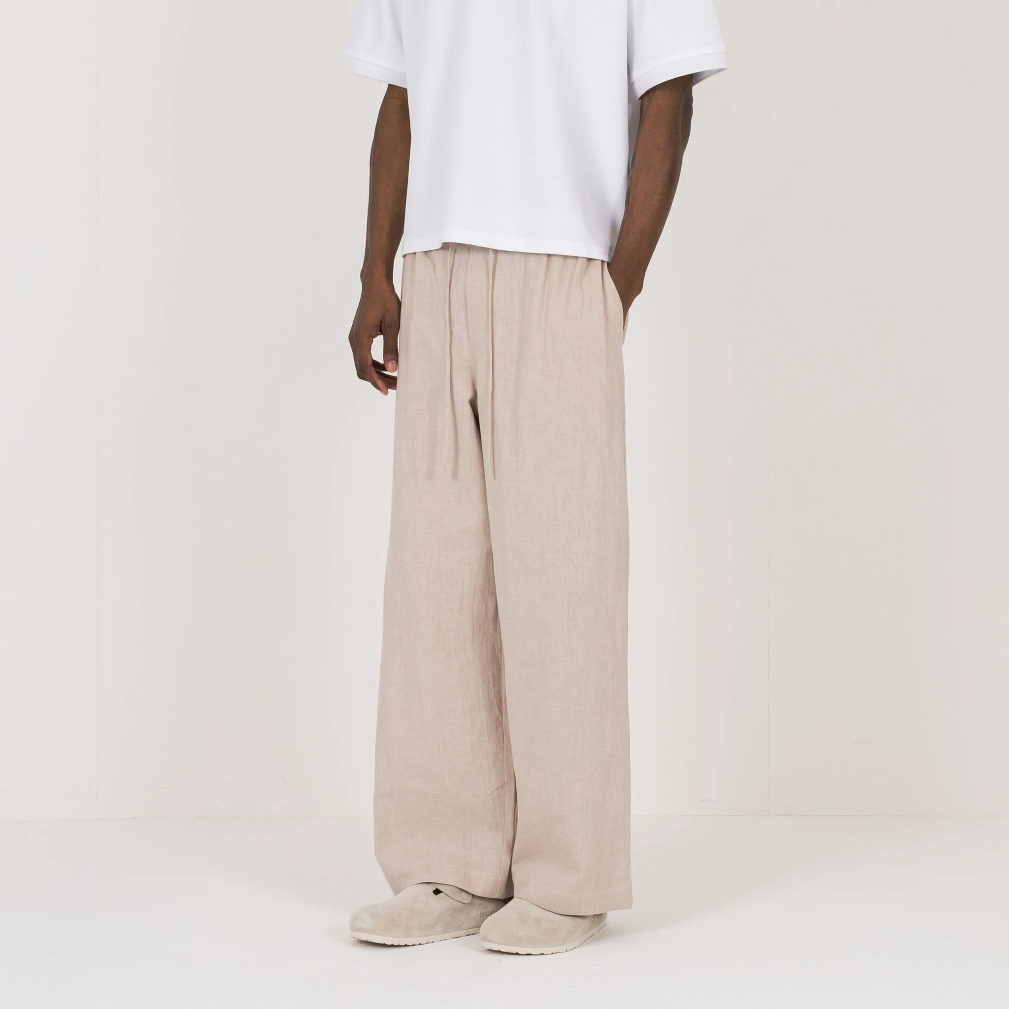 Linen Trouser - Ecru - Image 3