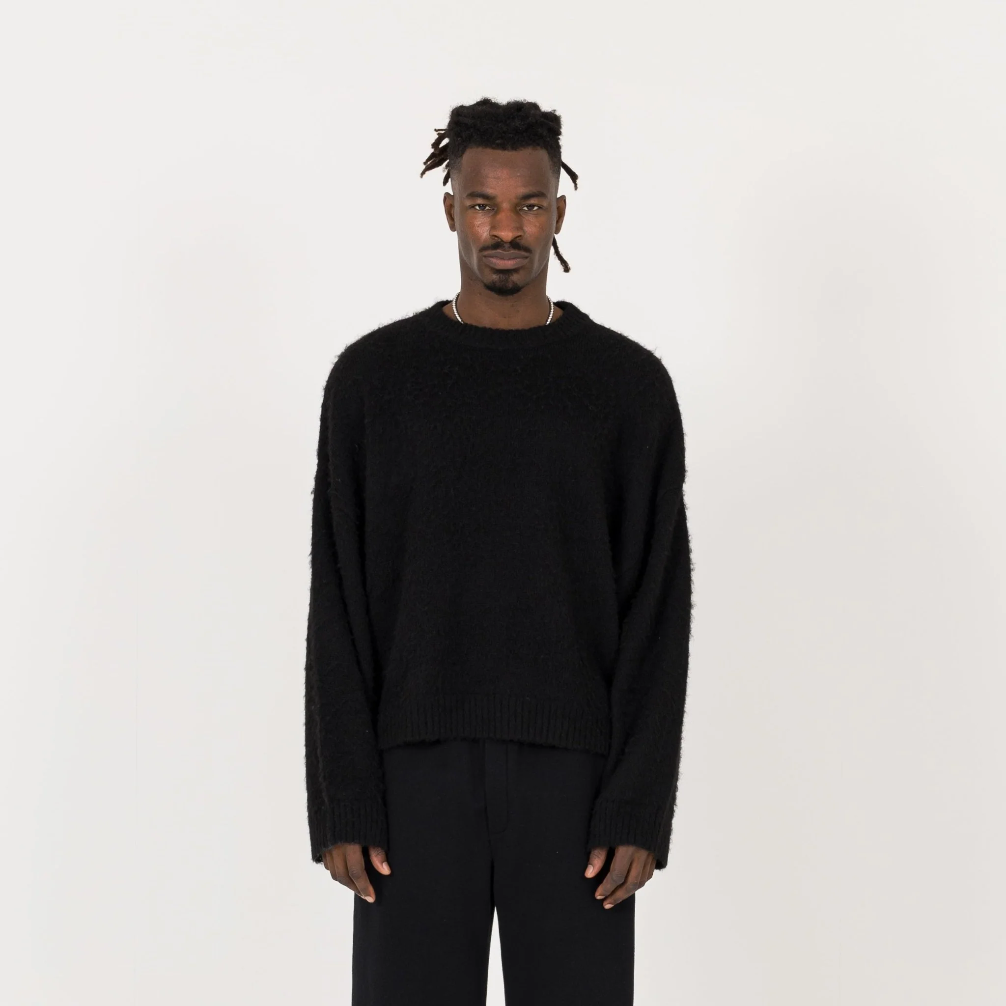 Mohair Sweatshirt - Black - Image 2