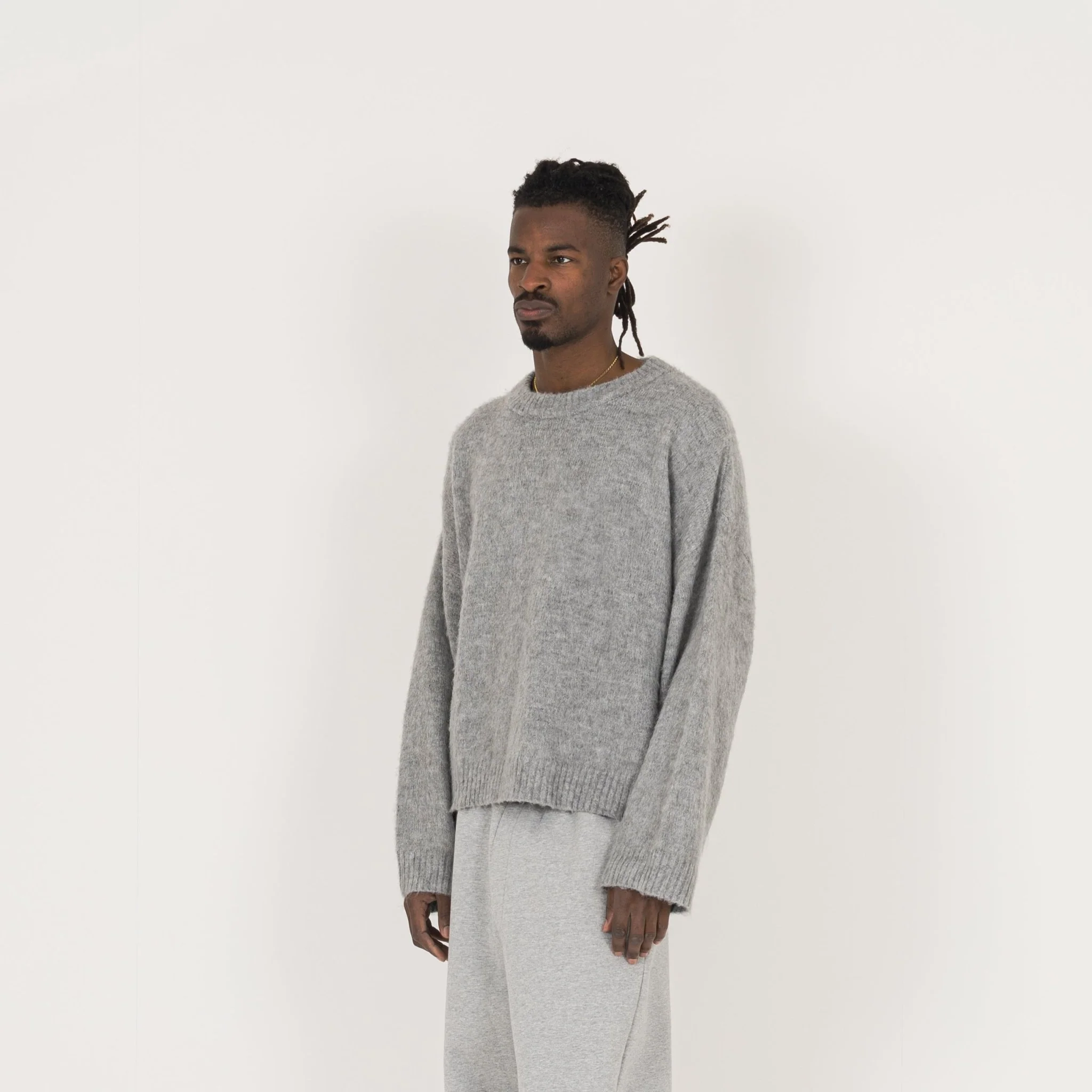 Mohair Sweatshirt - Glacial Grey - Image 3