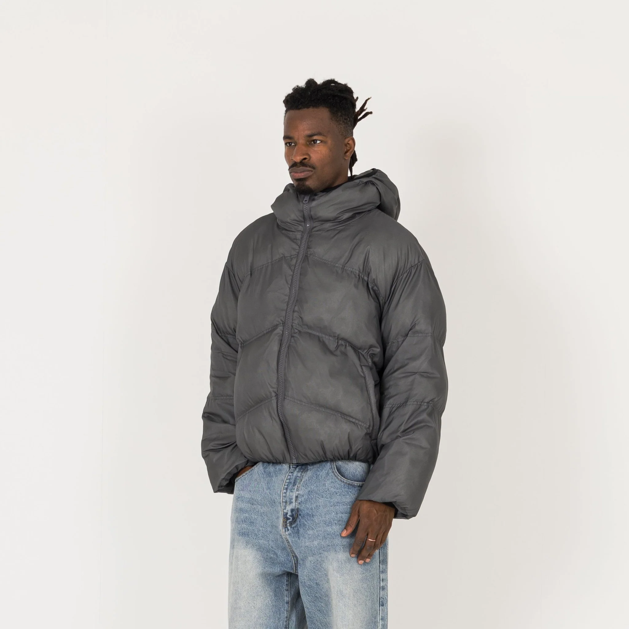 Puffer Jacket - Slate - Image 3