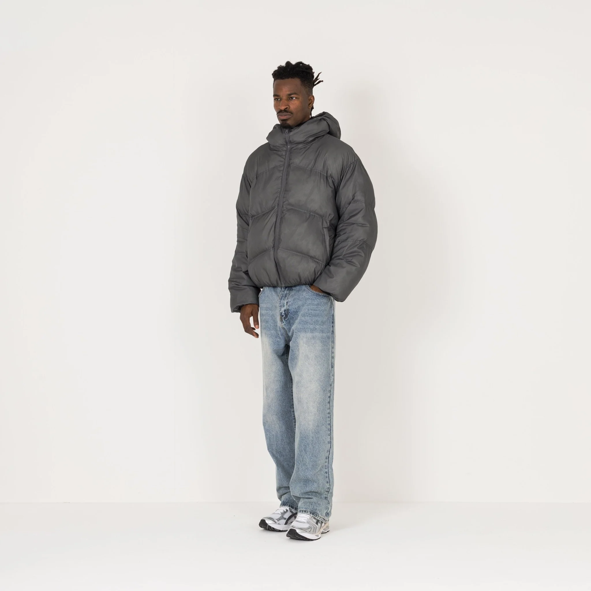Puffer Jacket - Slate - Image 5