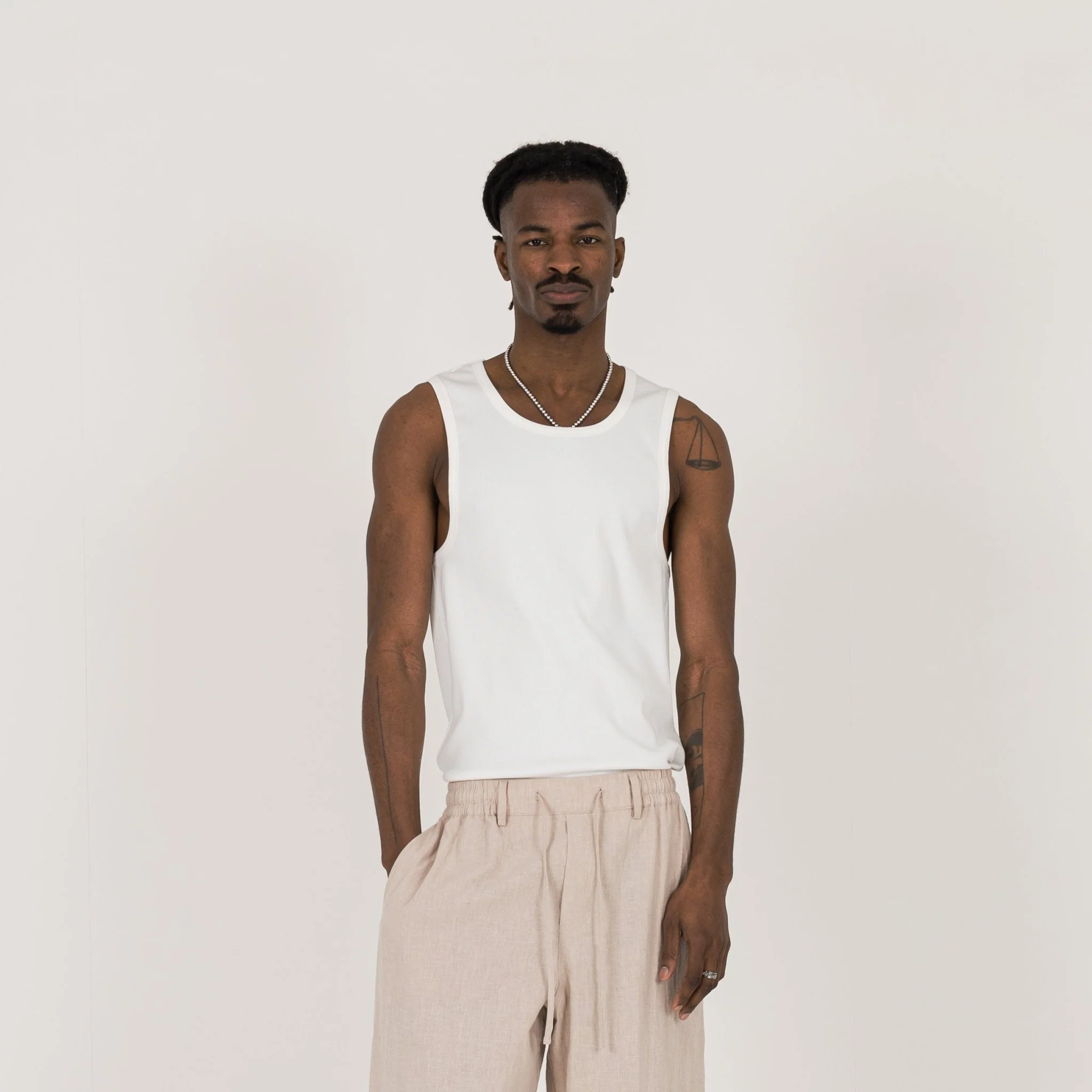 Rib Tank - White - Image 2