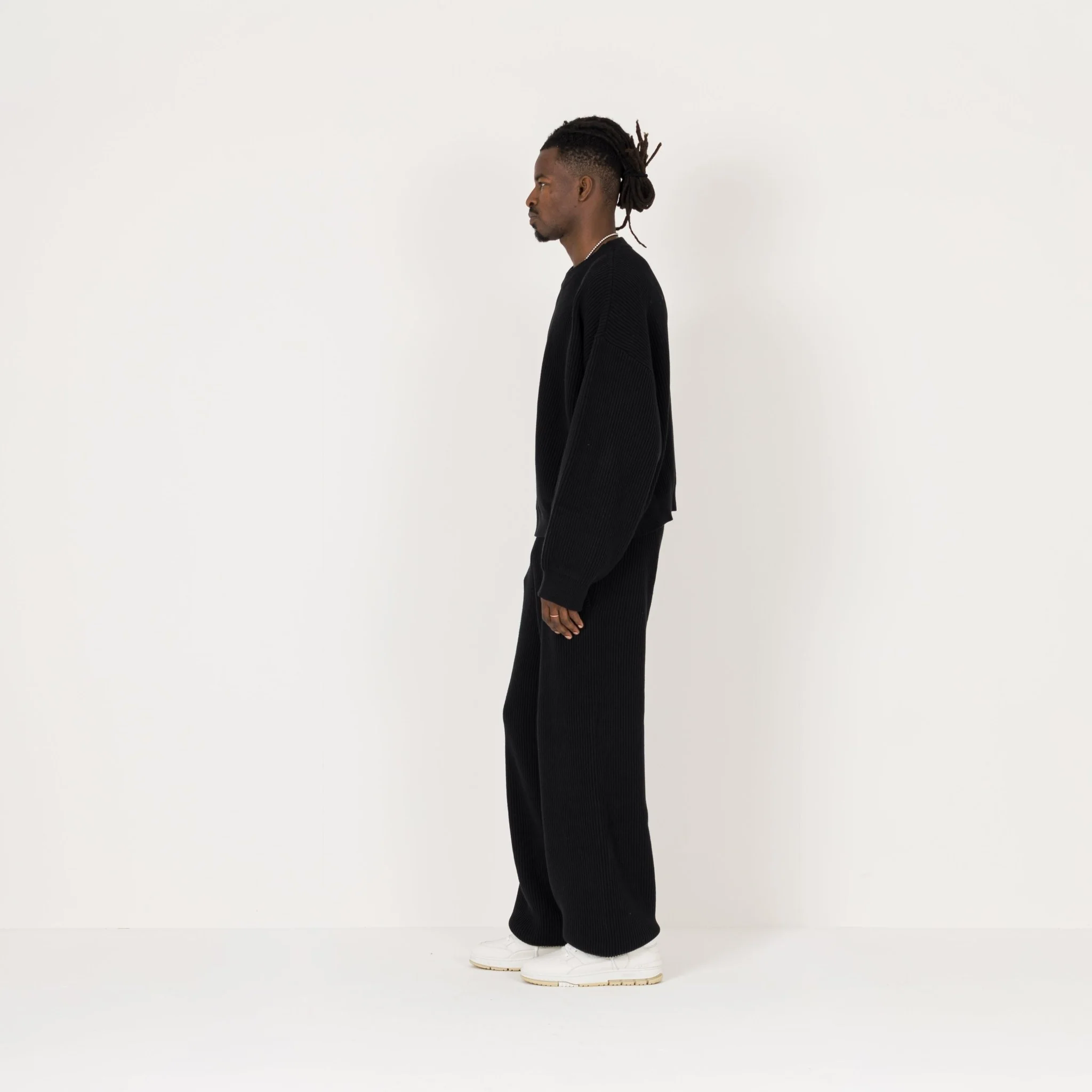 Ribbed Sweatpant - Black - Image 6