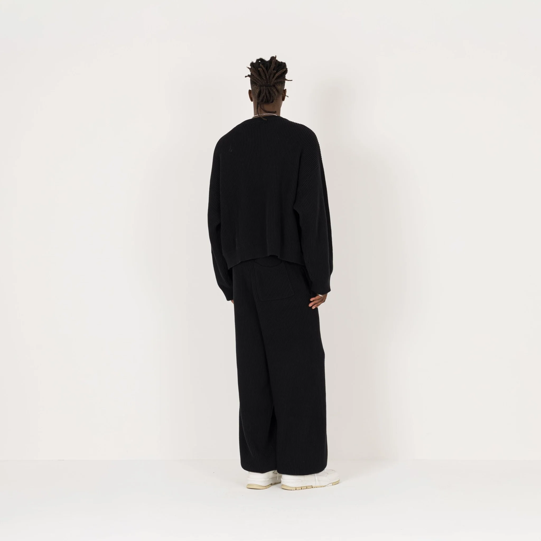 Ribbed Sweatpant - Black - Image 7