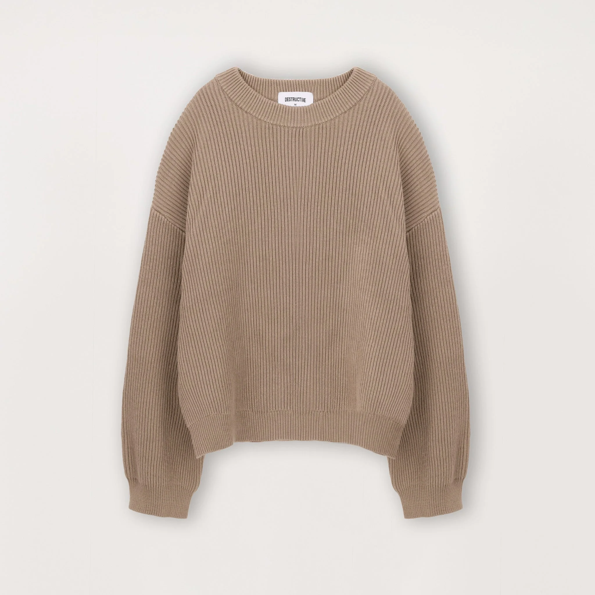 Ribbed Sweatshirt - Mink