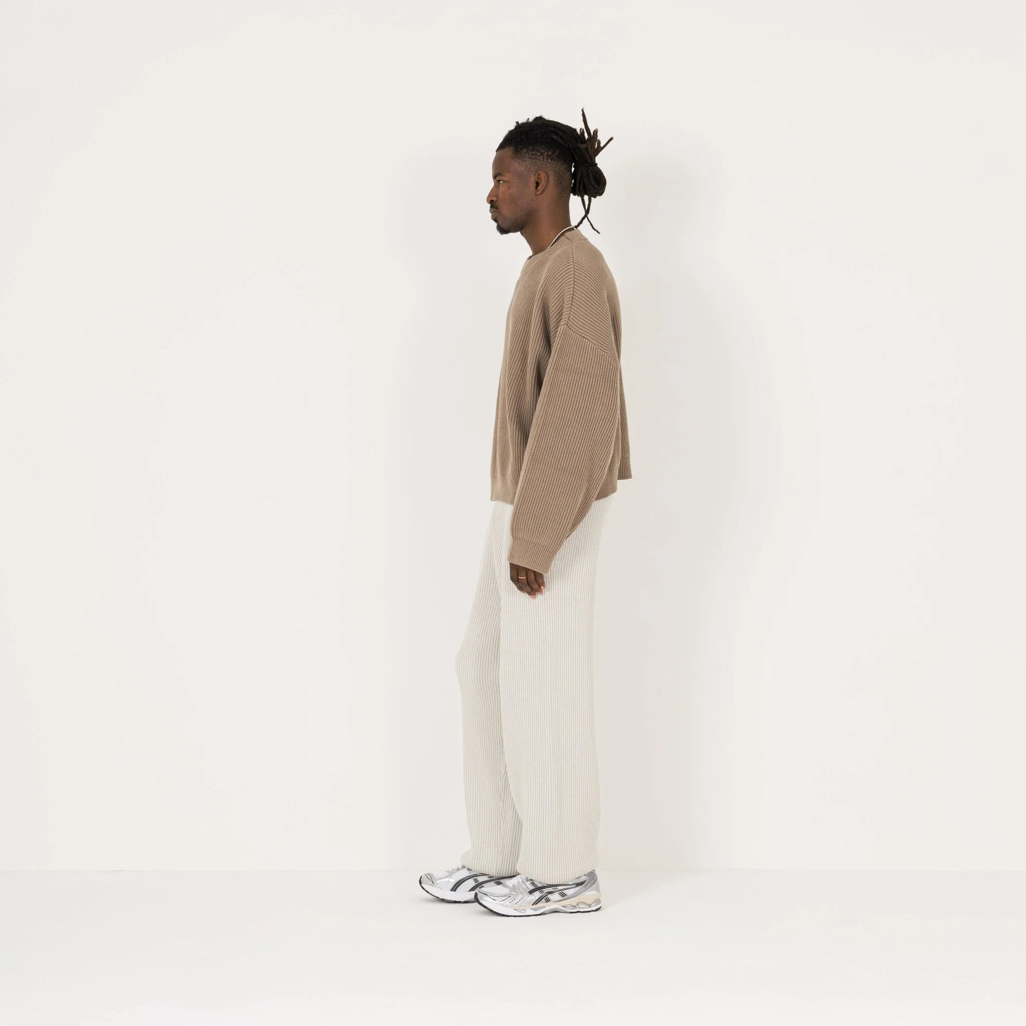 Ribbed Sweatshirt - Mink - Image 6