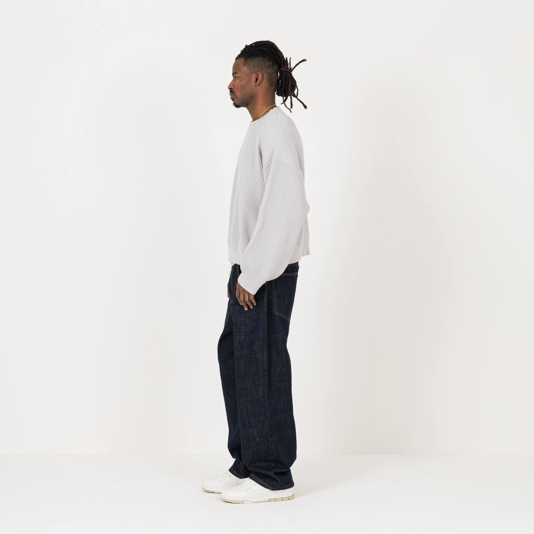 Ribbed Sweatshirt - Nimbus Grey - Image 6