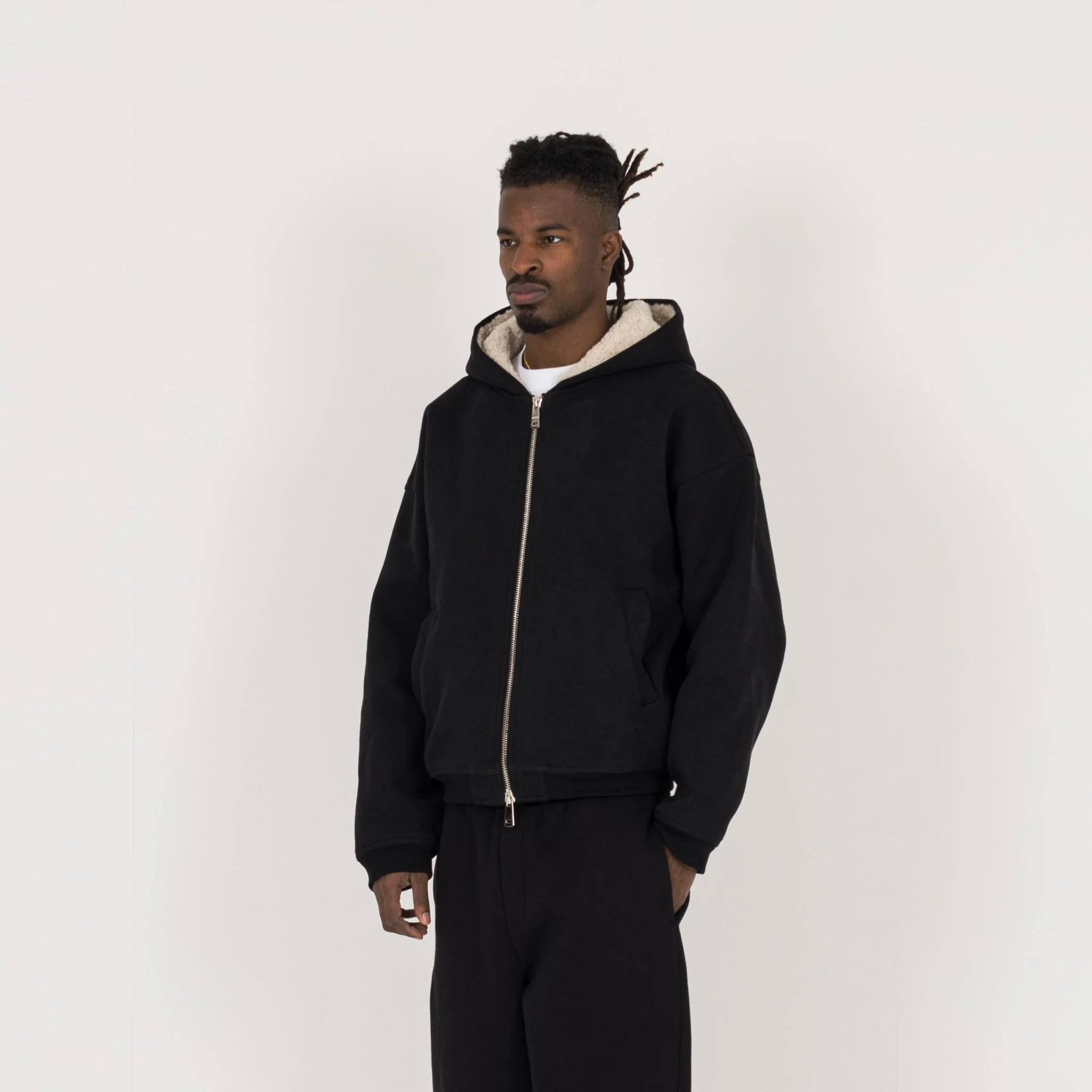 Sculpt Fleece Jacket - Carbon Black - Image 3