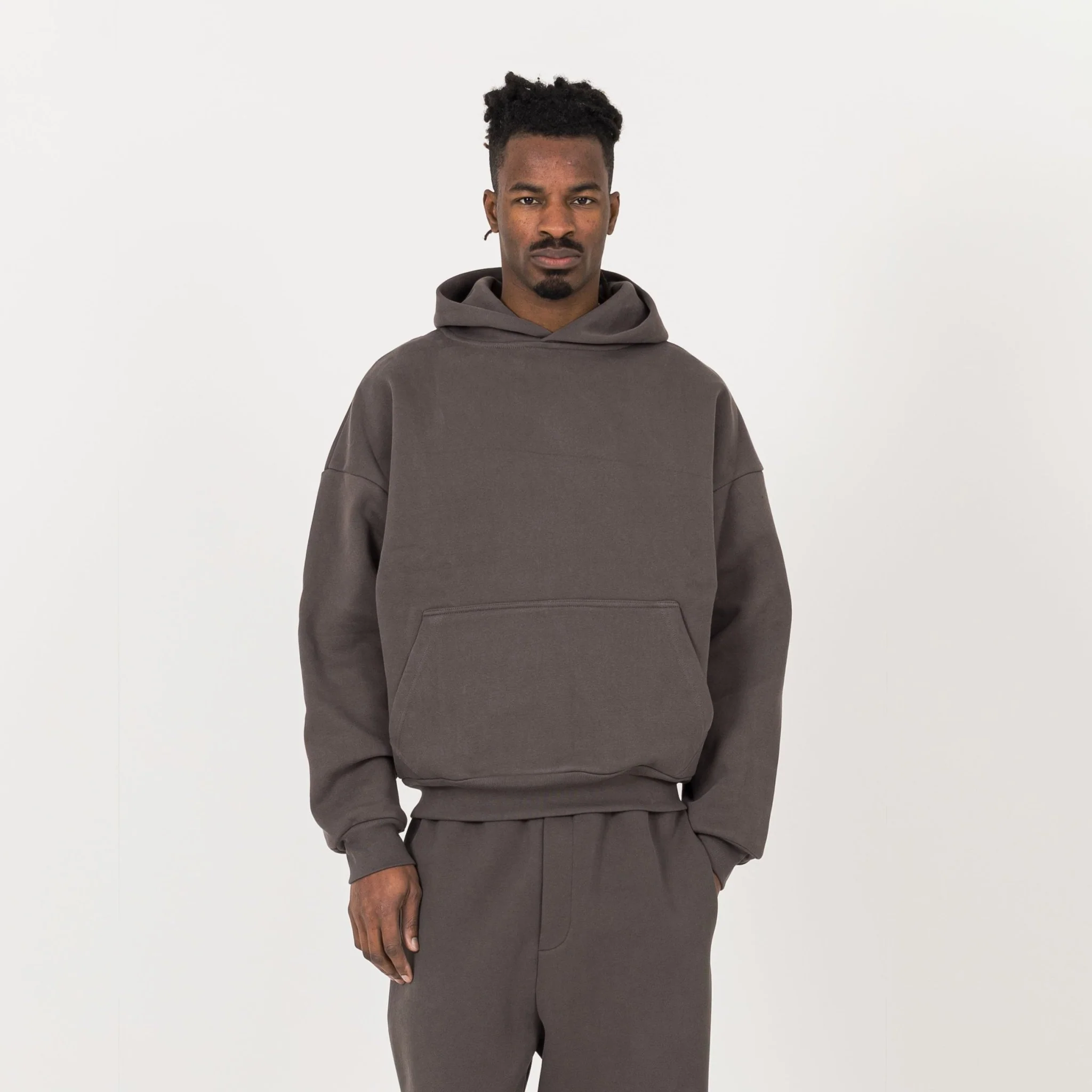 Sculpt Hoodie - Moor Brown - Image 2
