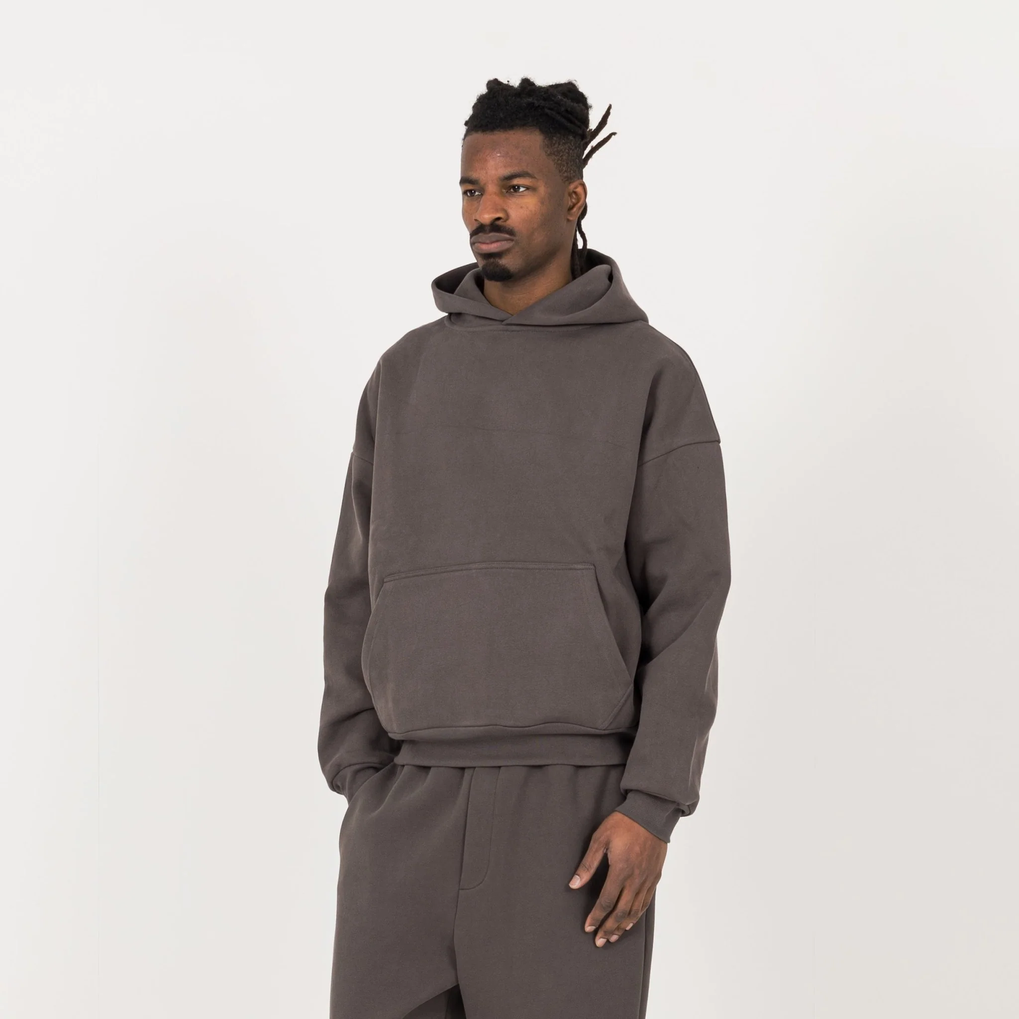 Sculpt Hoodie - Moor Brown - Image 3