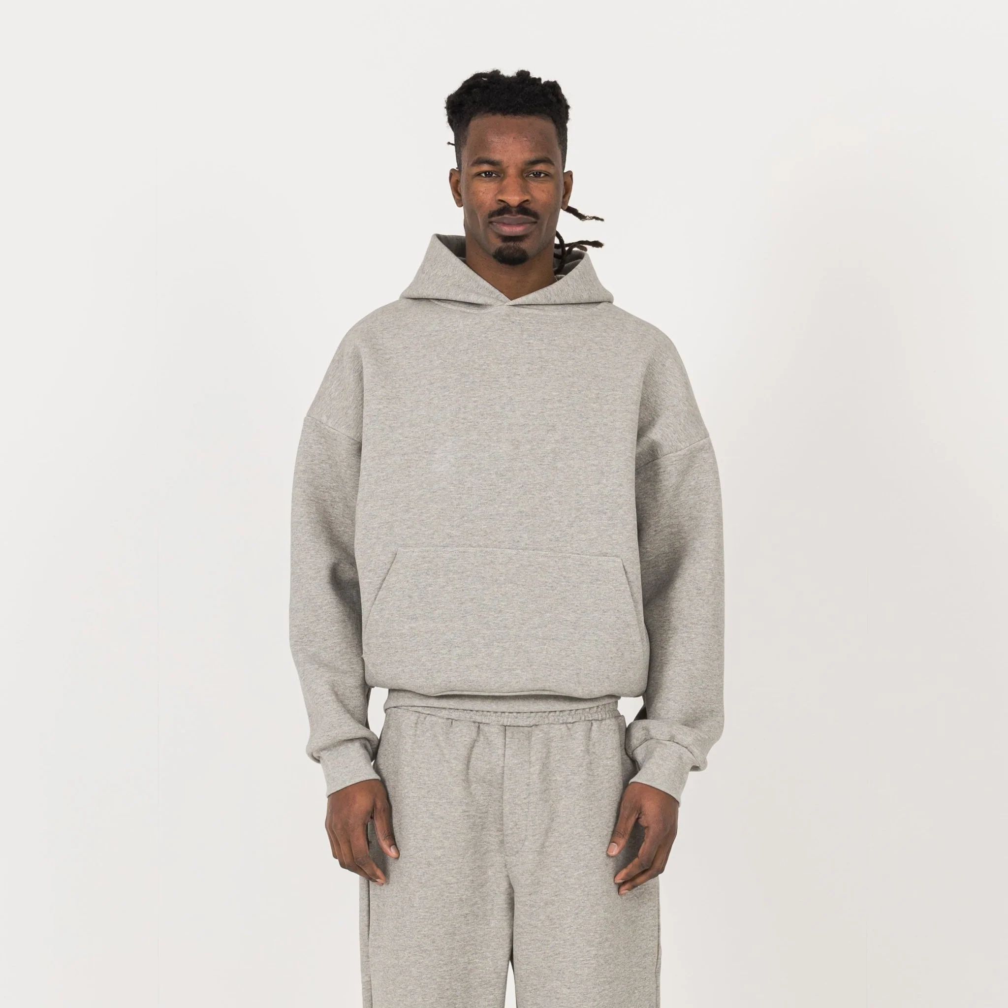 Sculpt Hoodie - Stone Marl - Image 2