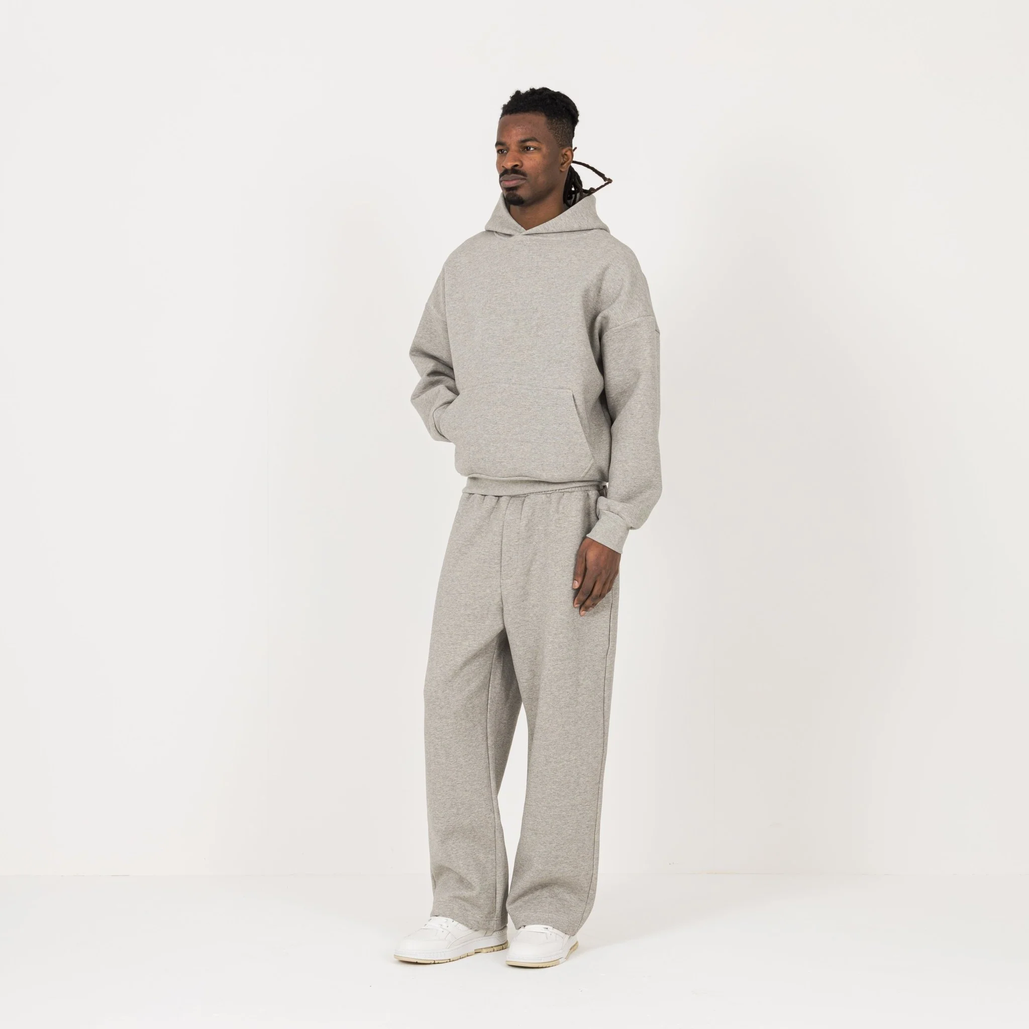 Sculpt Hoodie - Stone Marl - Image 5