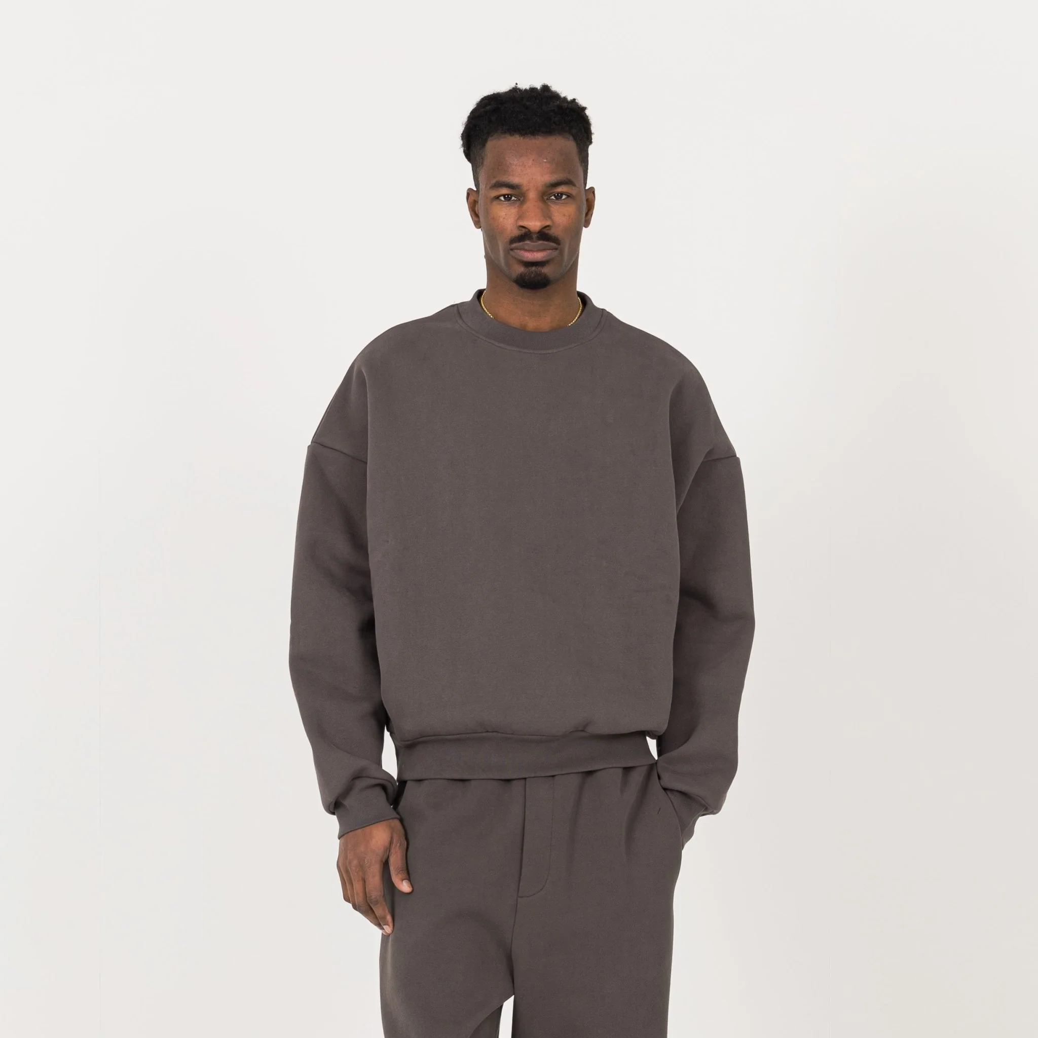 Sculpt Sweatshirt - Moor Brown - Image 2
