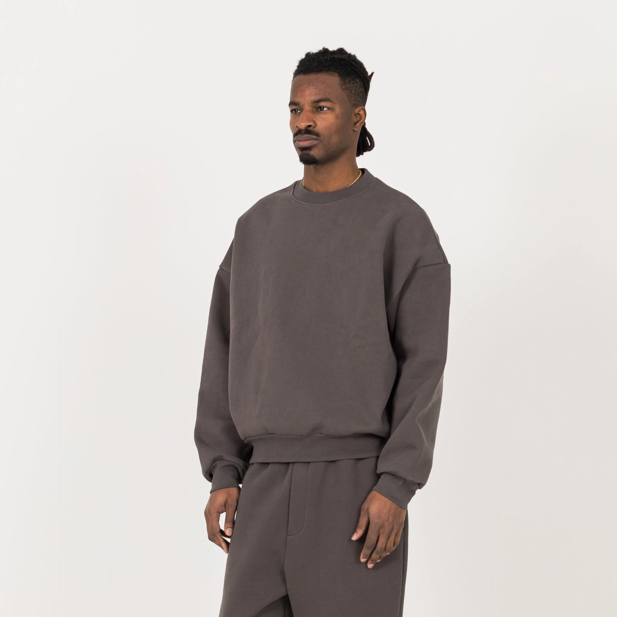 Sculpt Sweatshirt - Moor Brown - Image 3