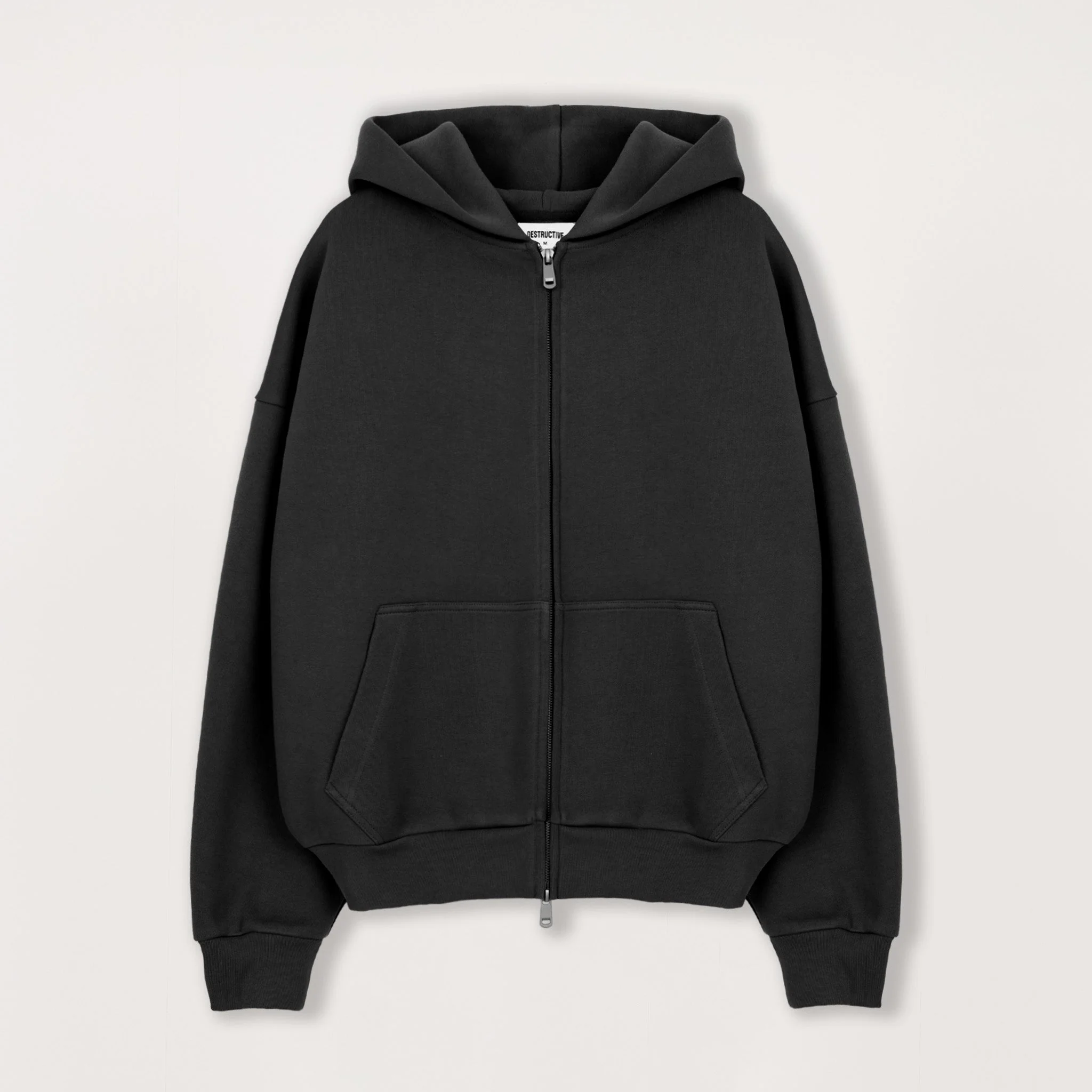 Sculpt Zip Hoodie - Carbon Black