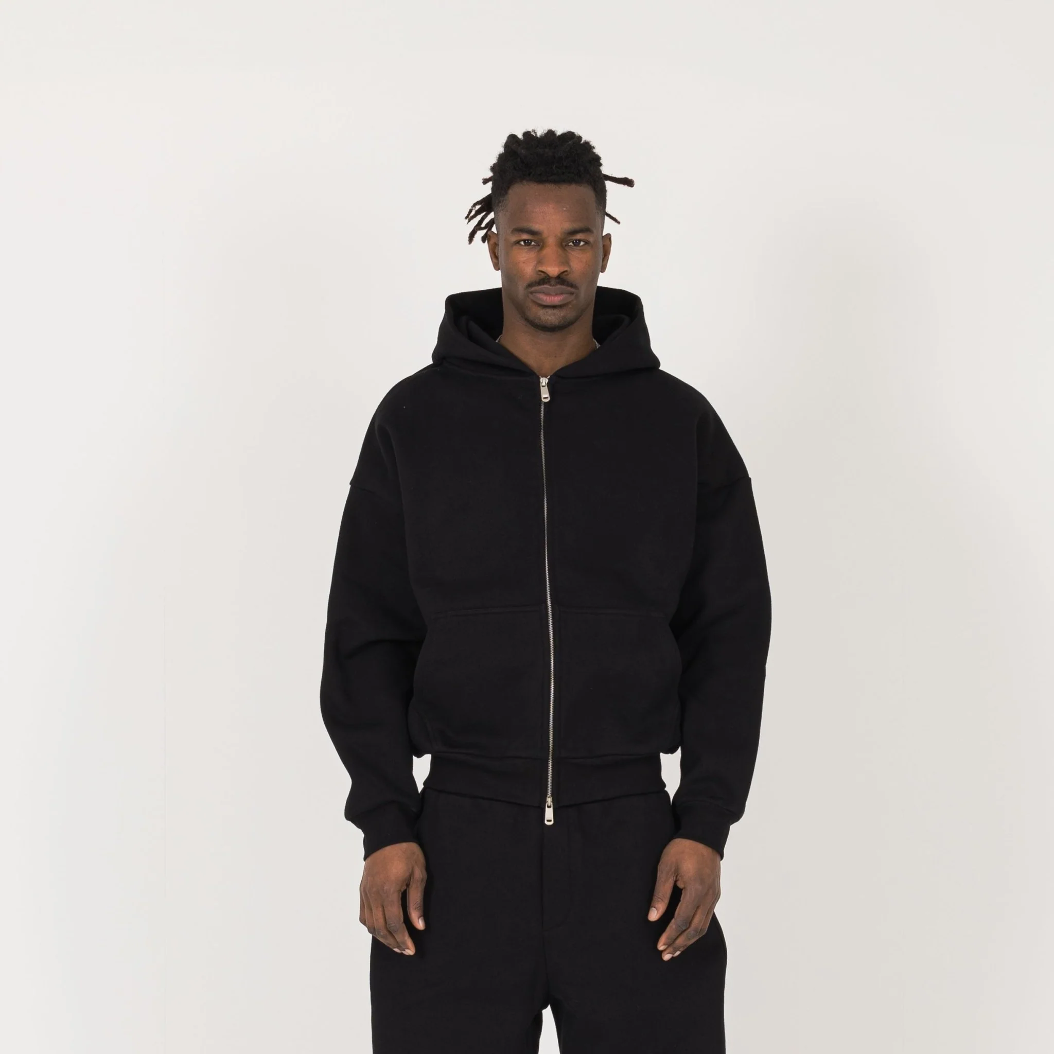 Sculpt Zip Hoodie - Carbon Black - Image 2