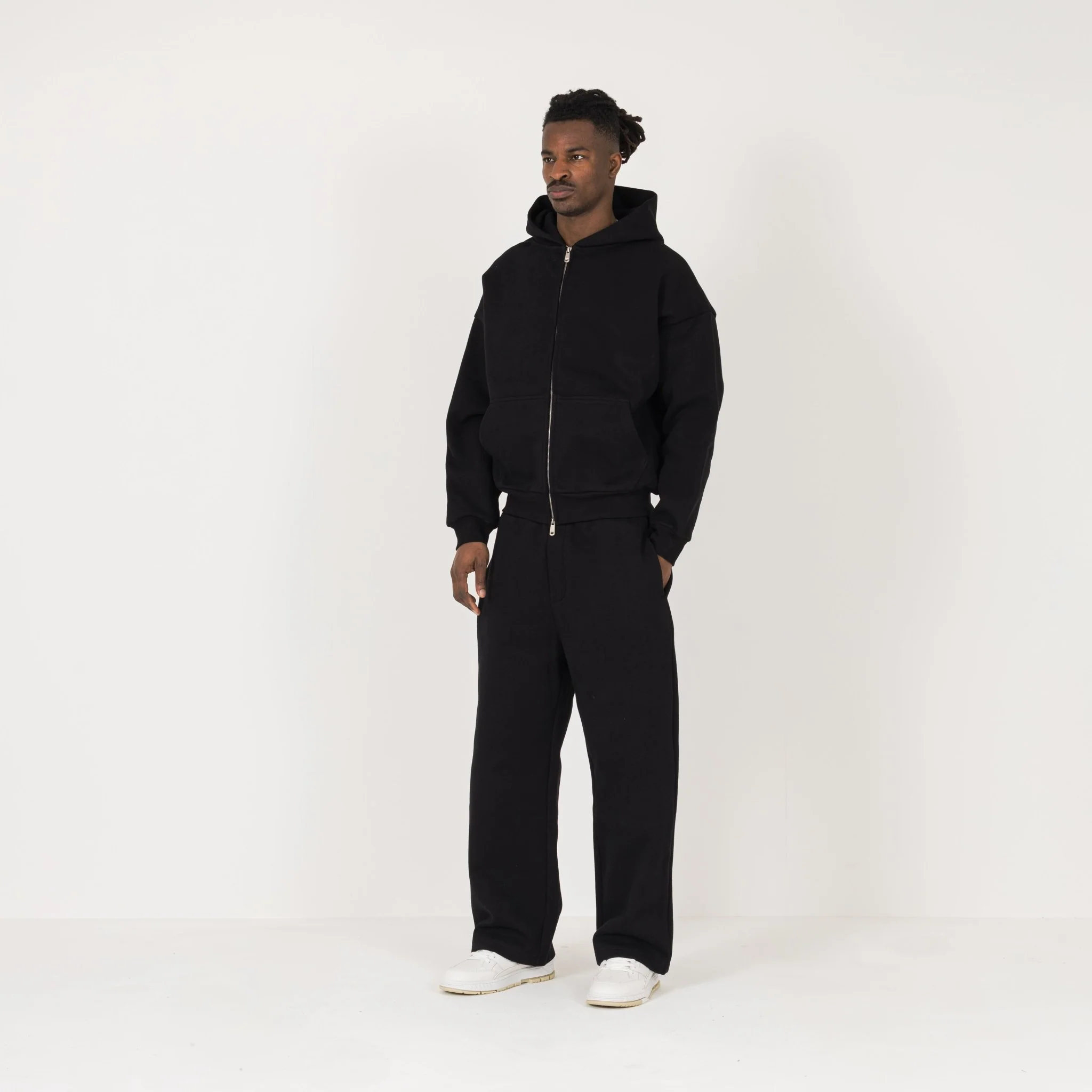 Sculpt Zip Hoodie - Carbon Black - Image 5