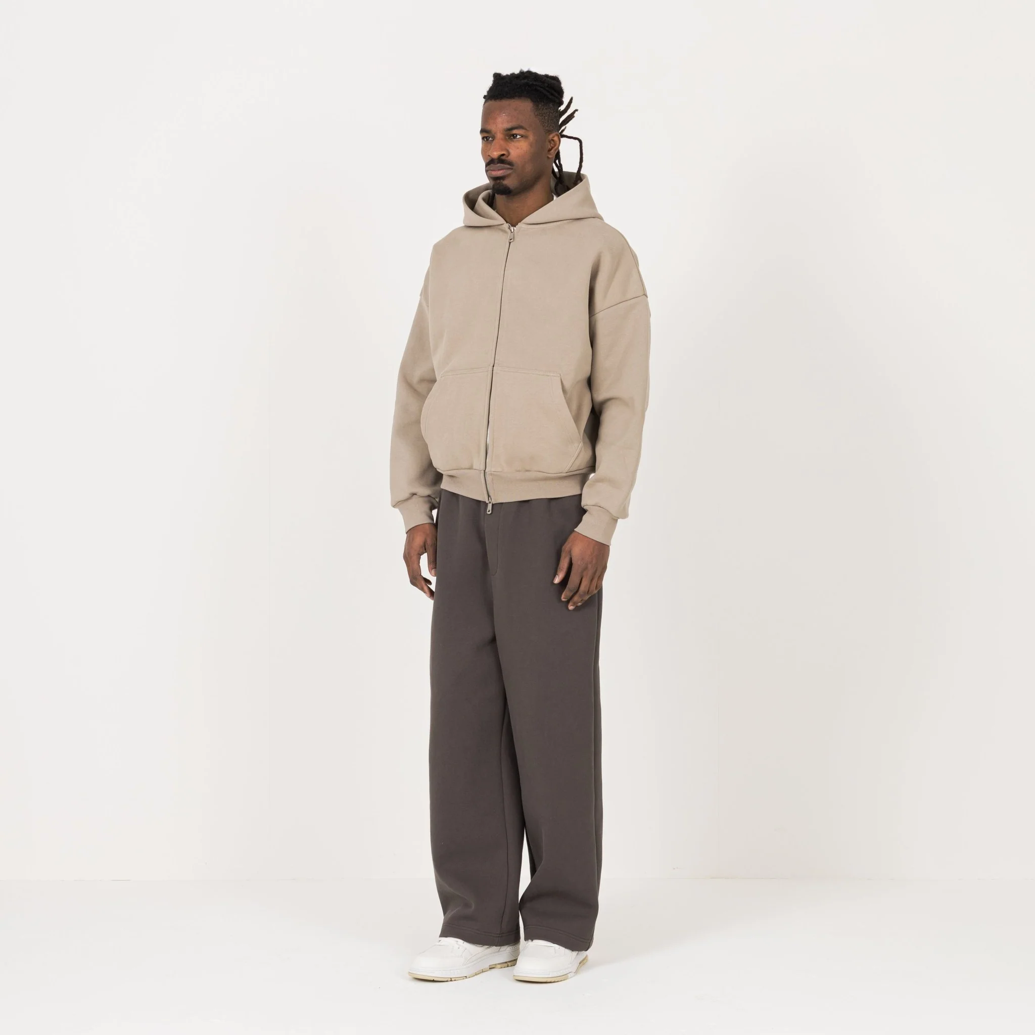 Sculpt Zip Hoodie - Loam Brown - Image 5