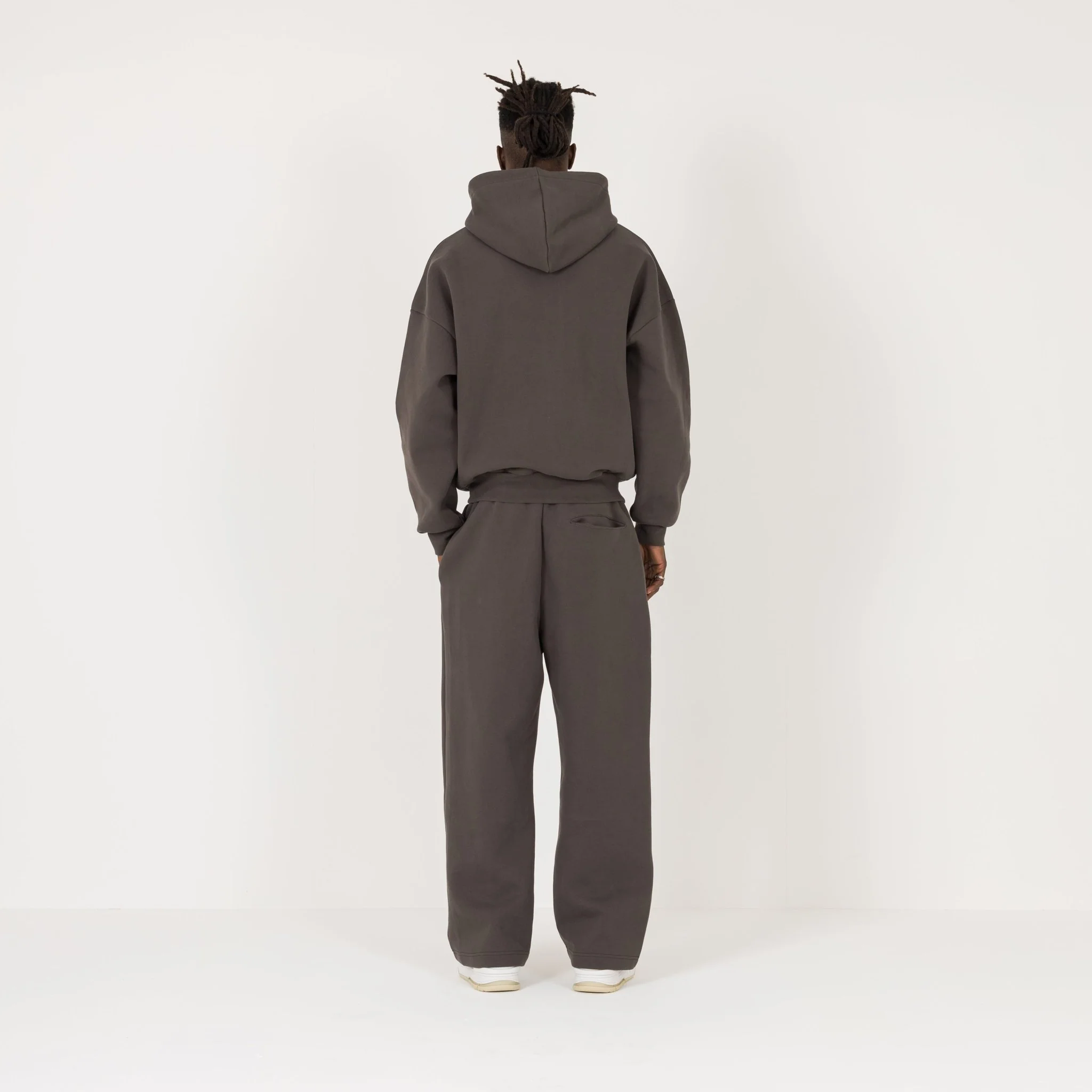 Sculpt Zip Hoodie - Moor Brown - Image 7
