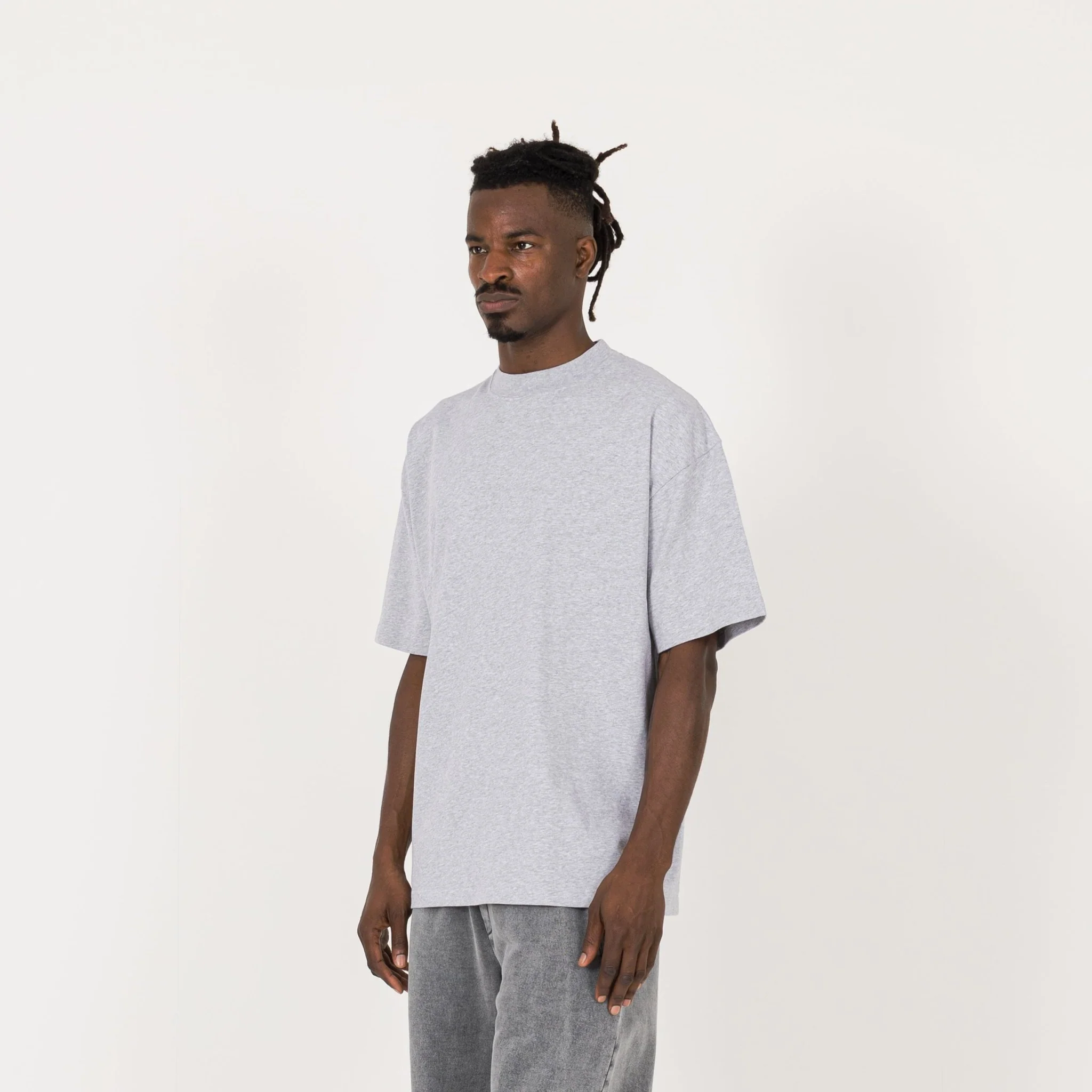 T-Shirt - Light Marl Grey - Image 3