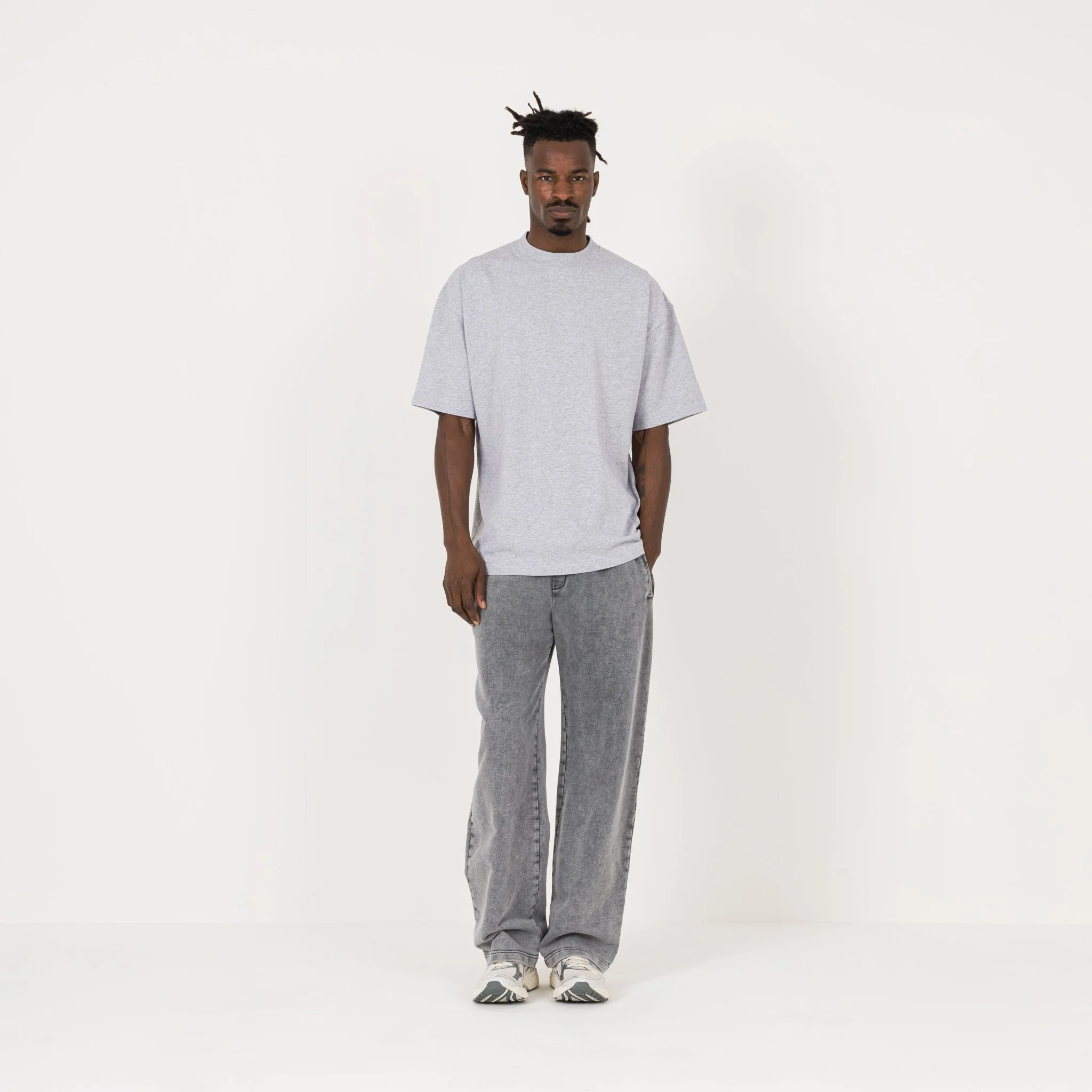 T-Shirt - Light Marl Grey - Image 4