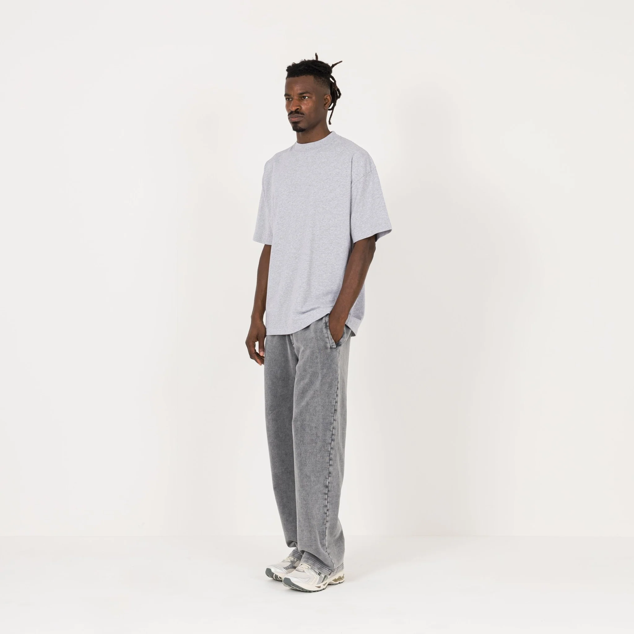 T-Shirt - Light Marl Grey - Image 5