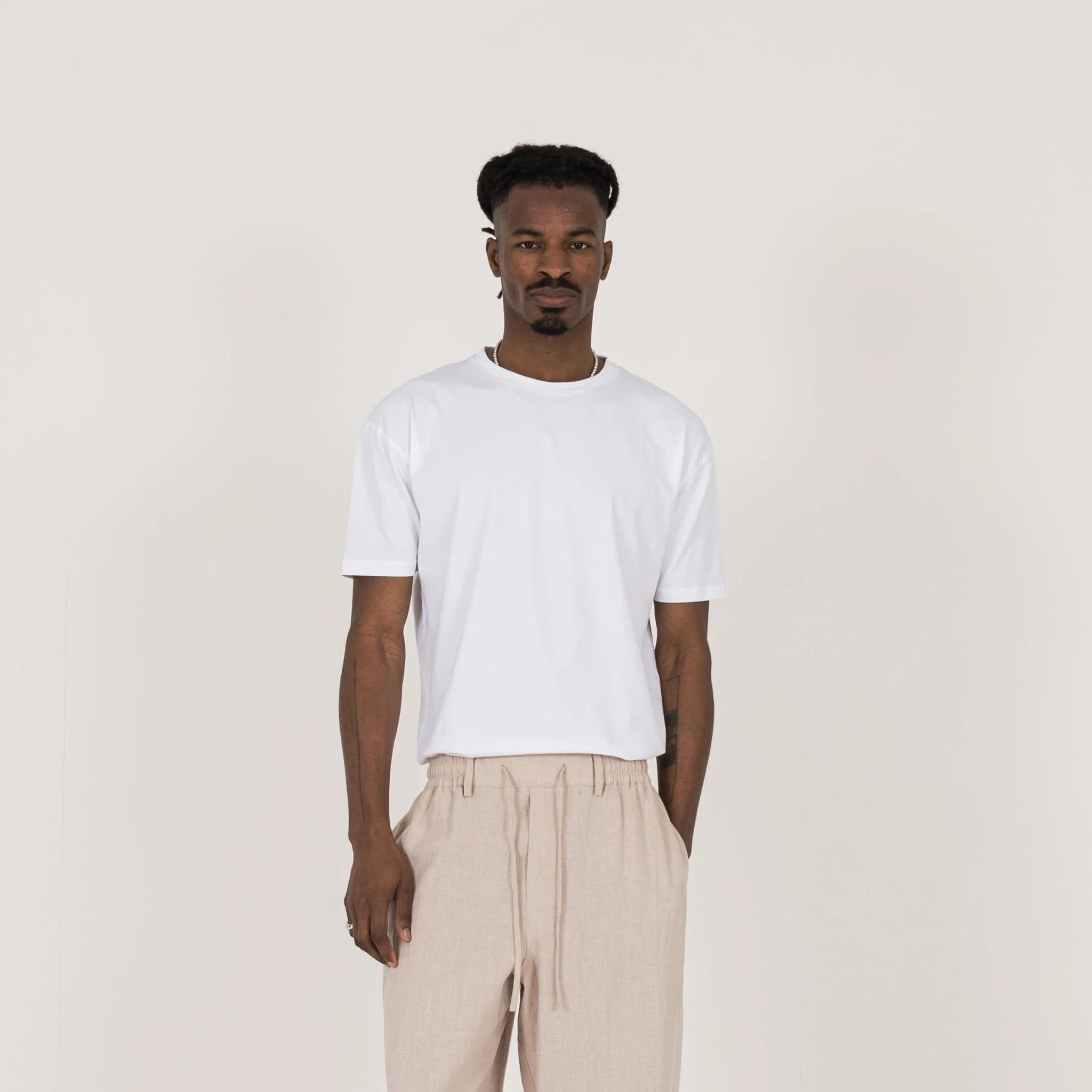 Tailored T-Shirt - White - Image 2