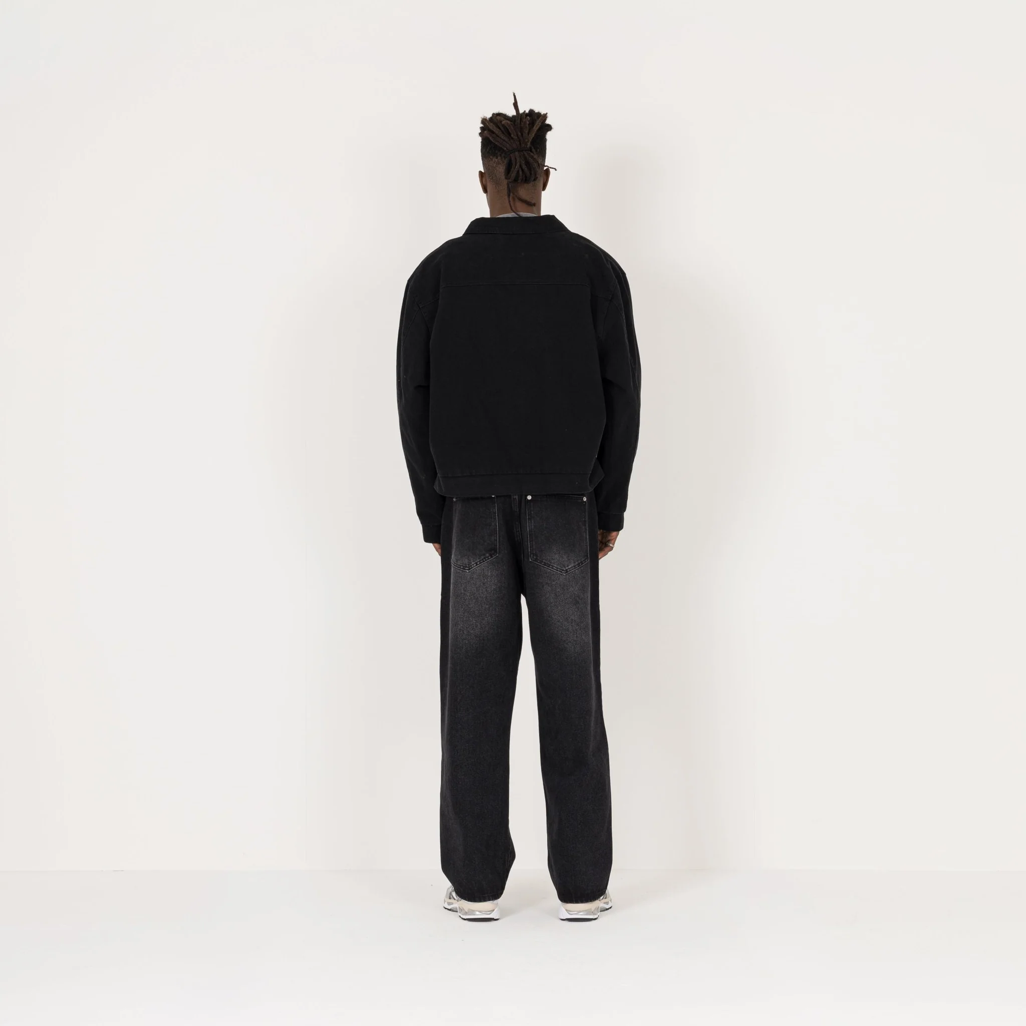 Trucker Jacket - Black - Image 7