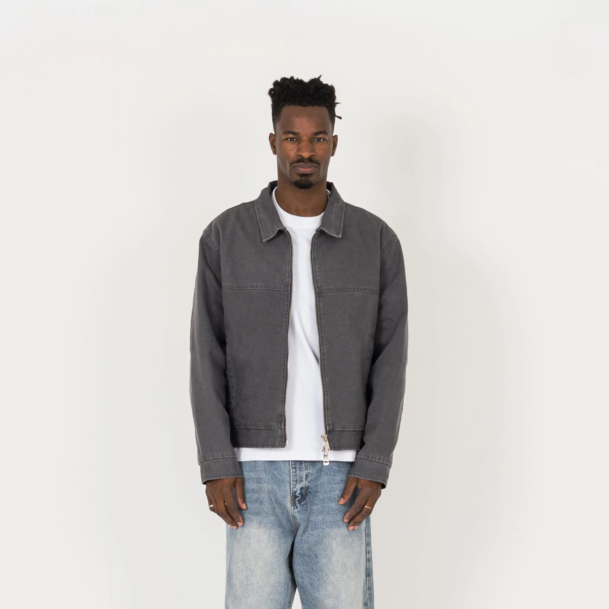 Trucker Jacket - Vintage Grey - Image 2