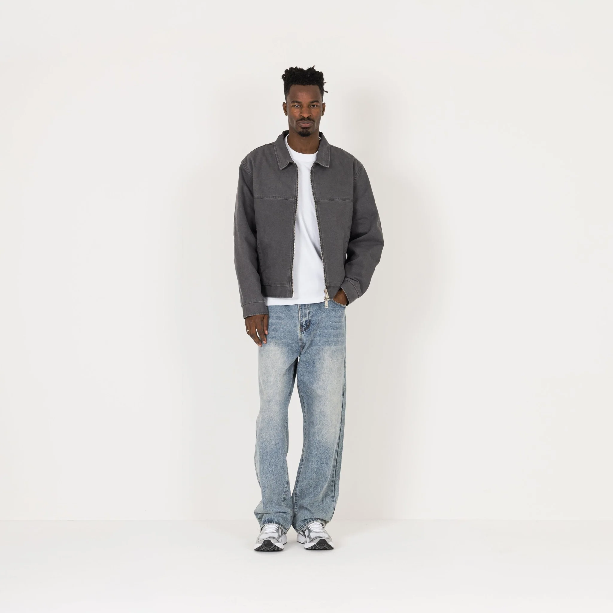 Trucker Jacket - Vintage Grey - Image 4