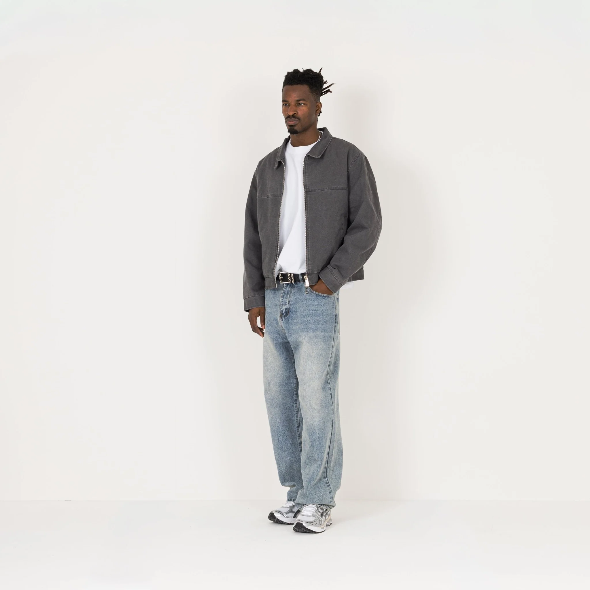 Trucker Jacket - Vintage Grey - Image 5