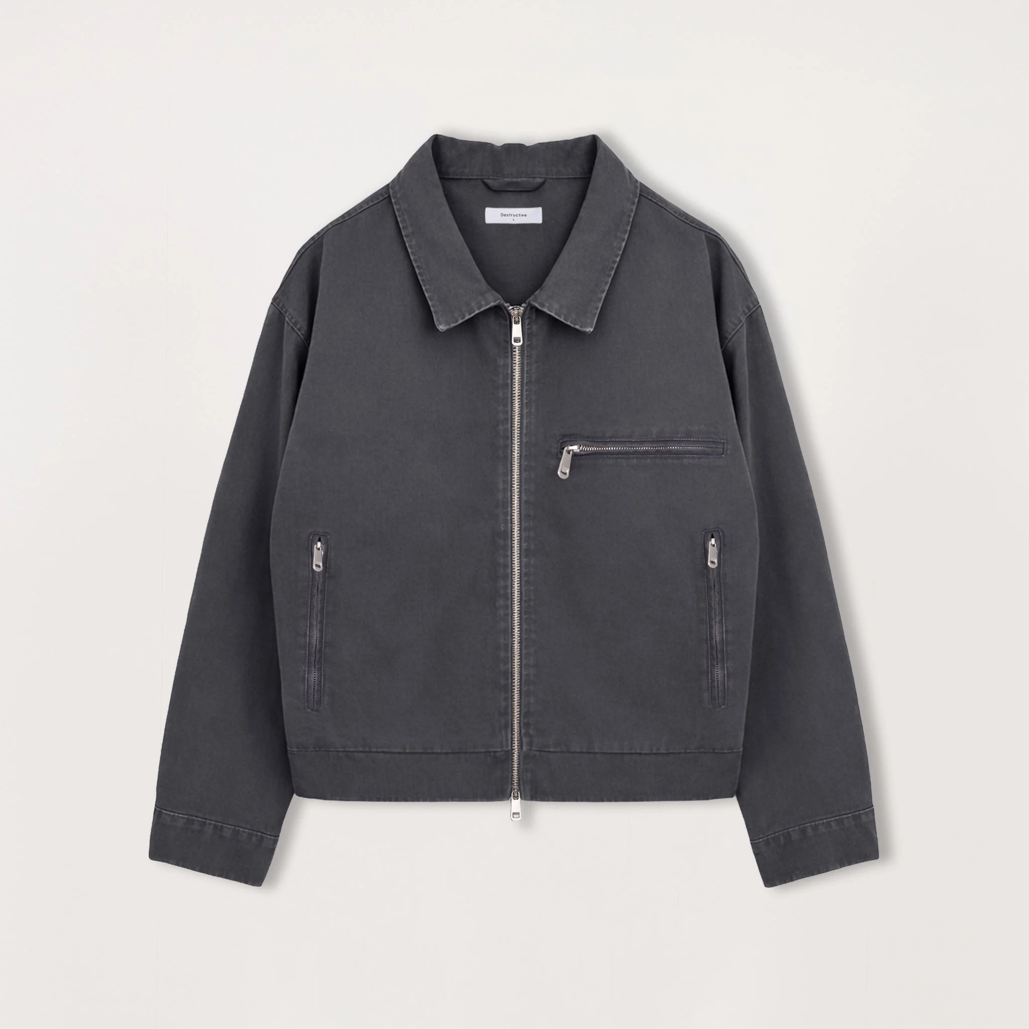 Utility Trucker Jacket - Vintage Grey