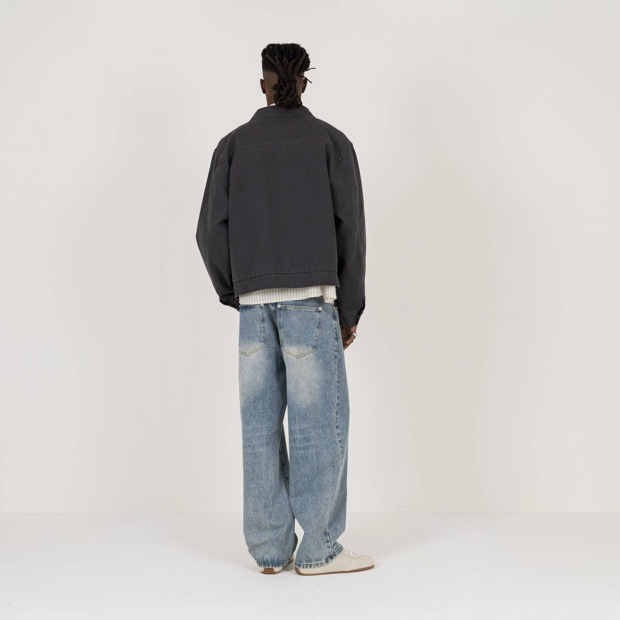 Utility Trucker Jacket - Vintage Grey - Image 7