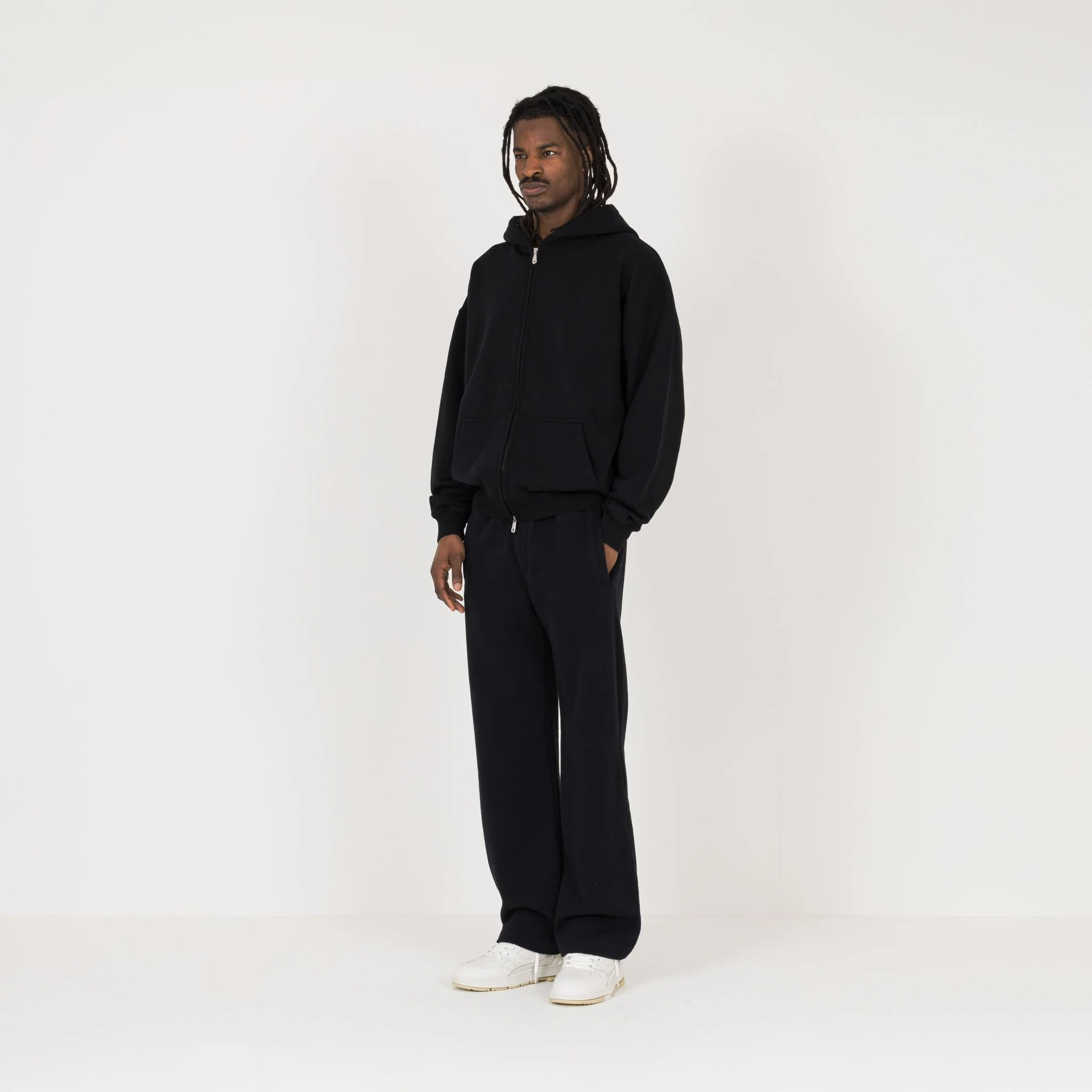 Zip Hoodie - Black - Image 5
