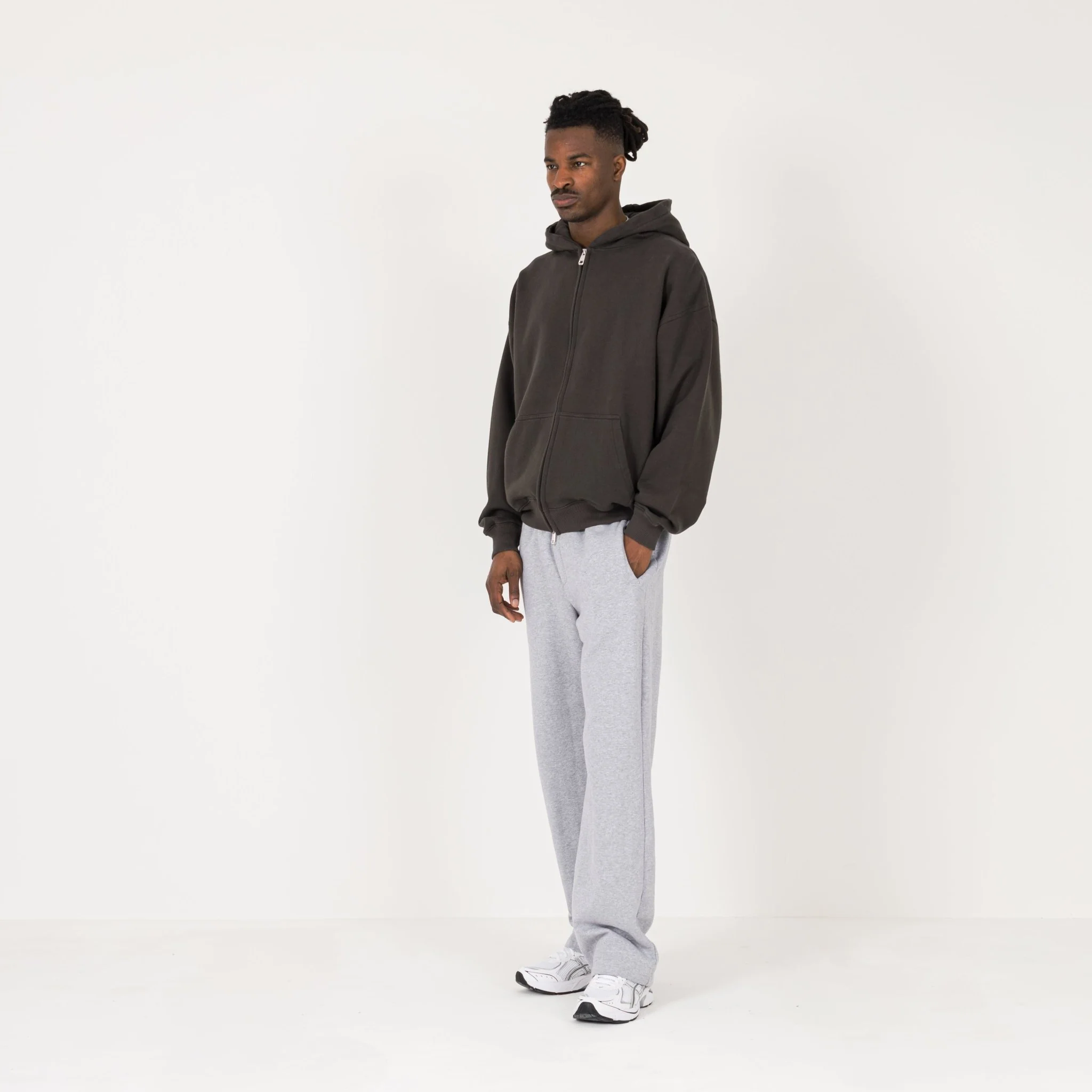Zip Hoodie - Dark Mocha - Image 5