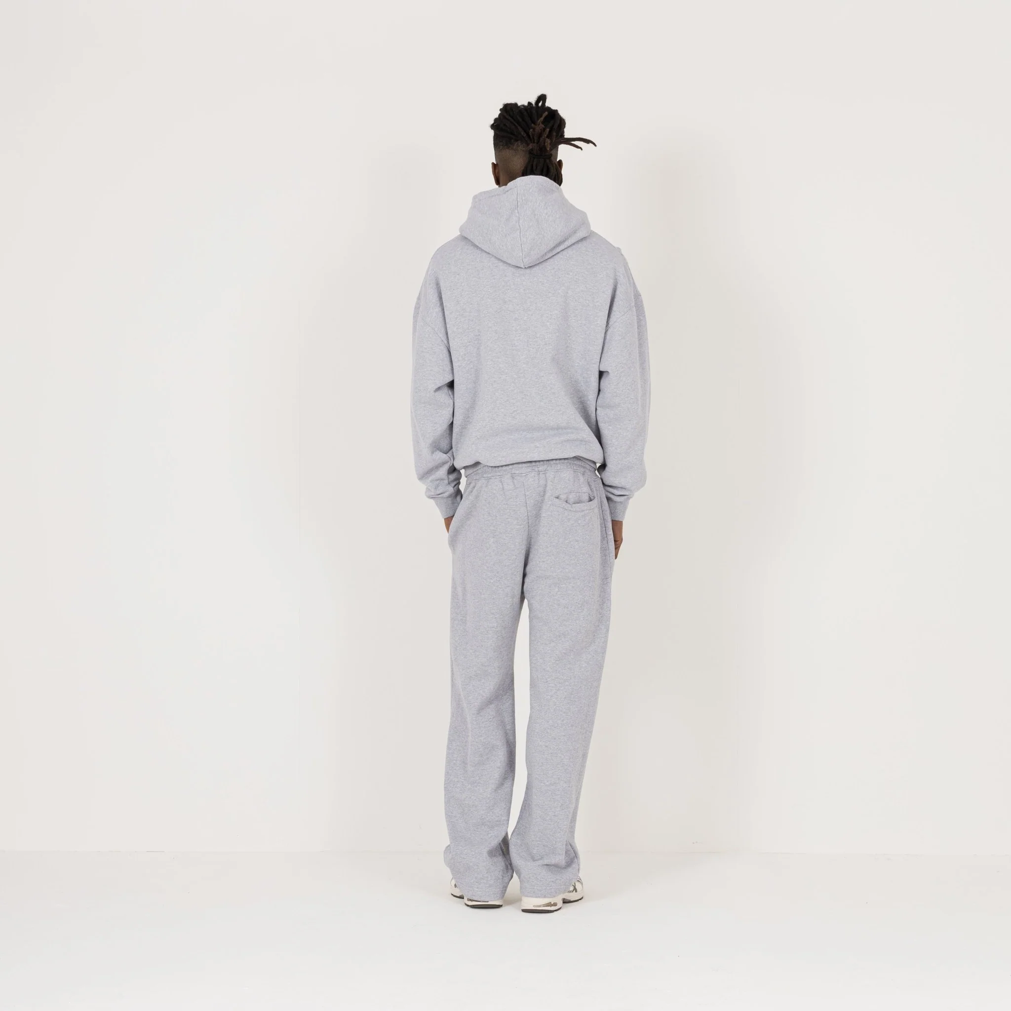 Zip Hoodie - Light Marl Grey - Image 7